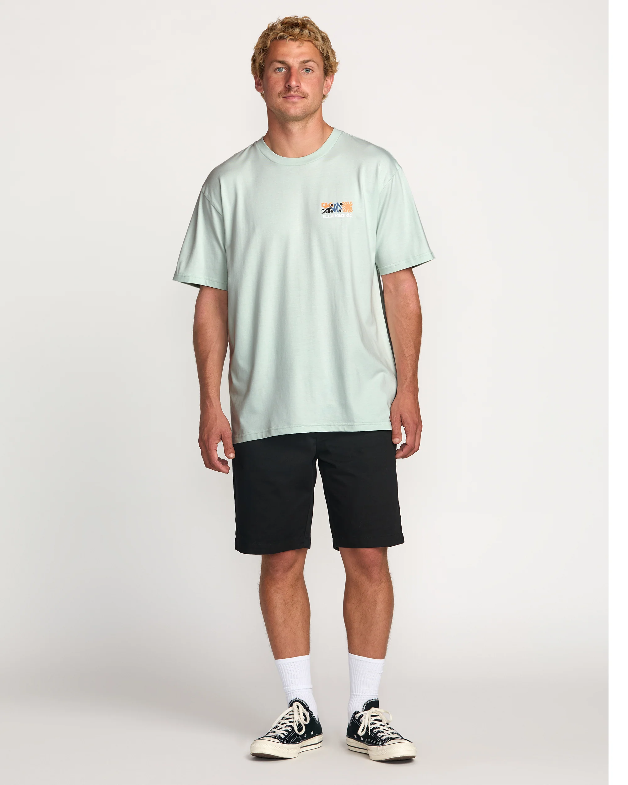 Segment Regular Tee - Ash Blue - Image 5