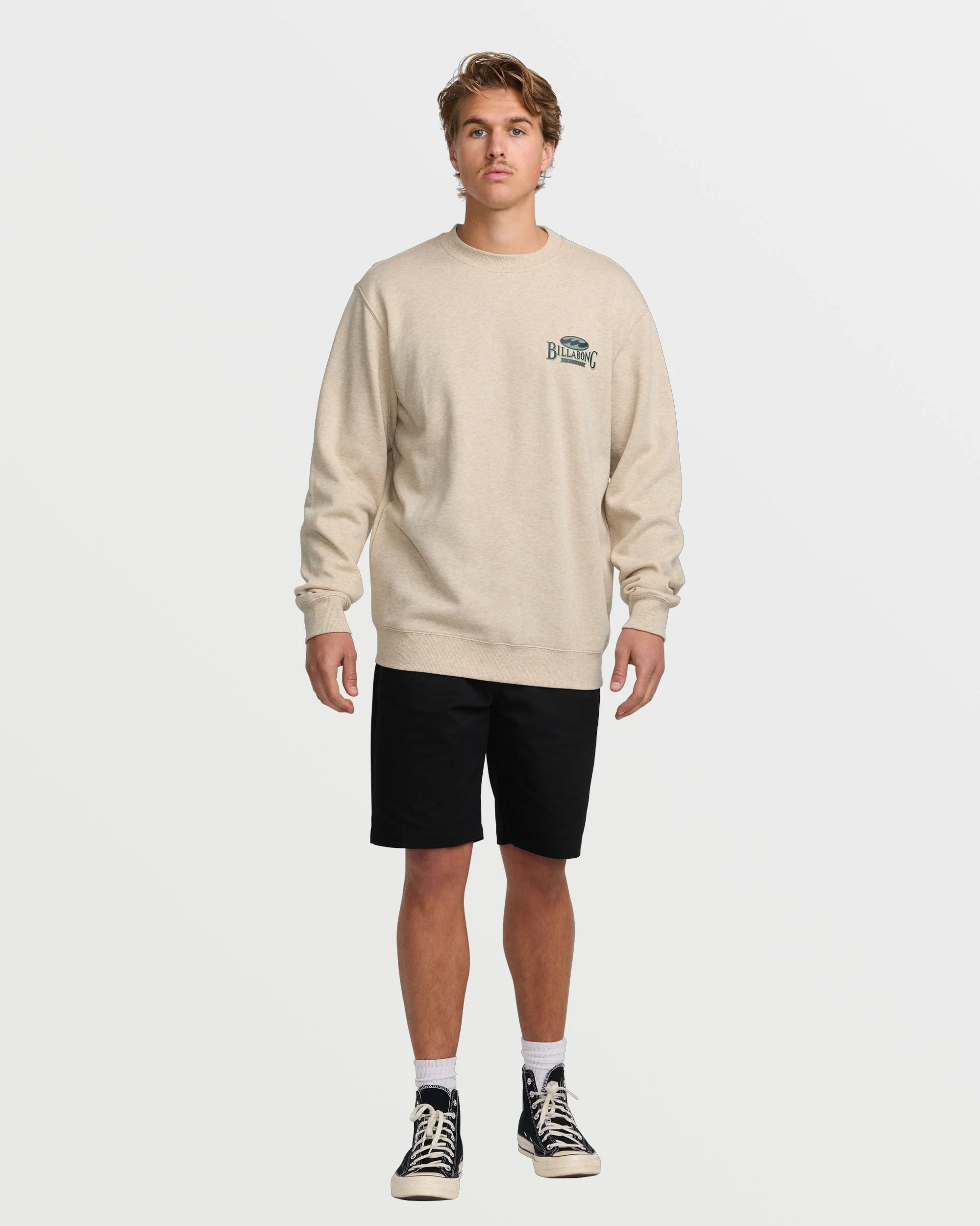 Short Sands Crew Sweatshirt - Oatmeal Heather - Image 5