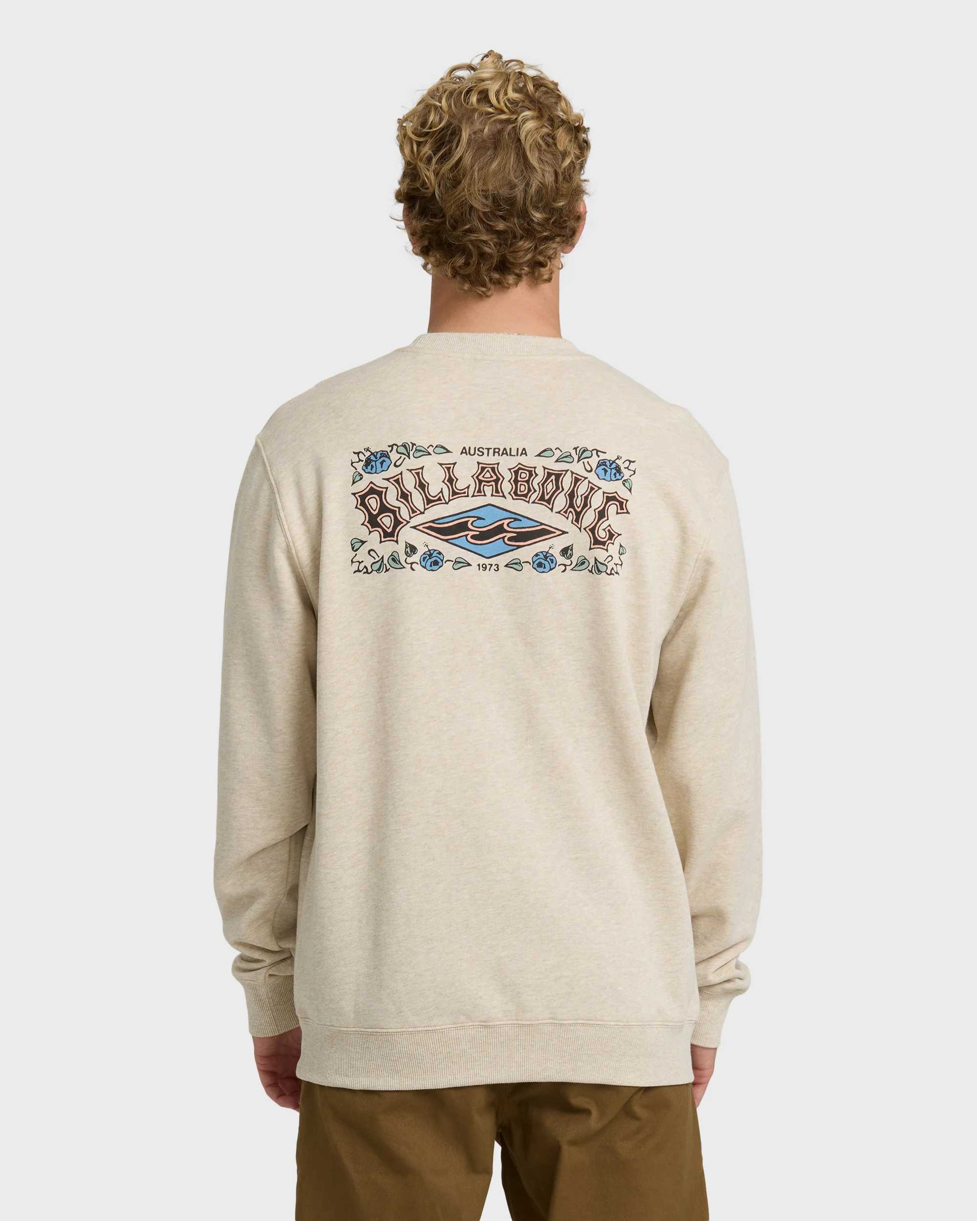 Short Sands Crewneck Sweatshirt - Oatmeal Heather. - Image 3
