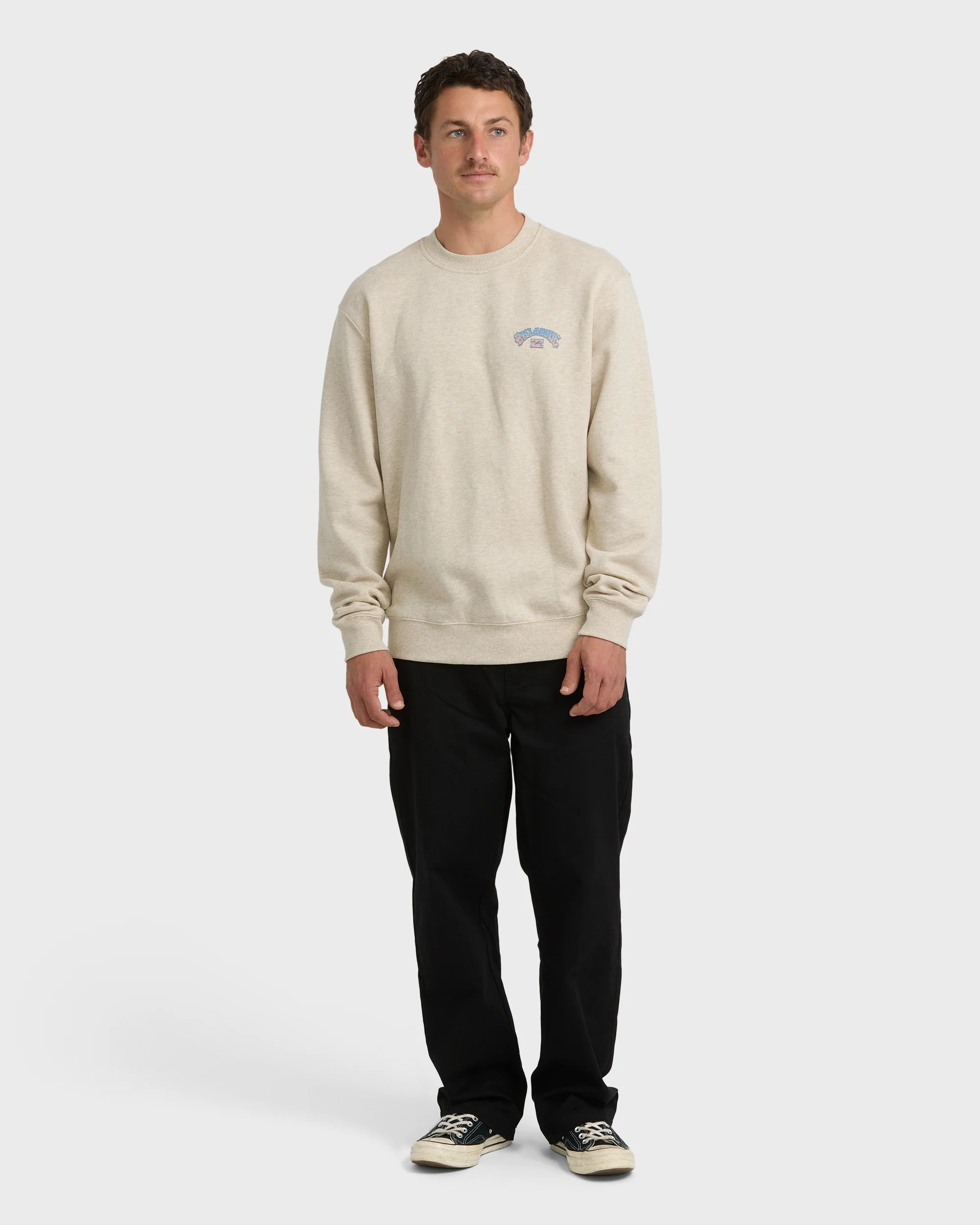 Short Sands Crewneck Sweatshirt - Bone Heather - Image 3