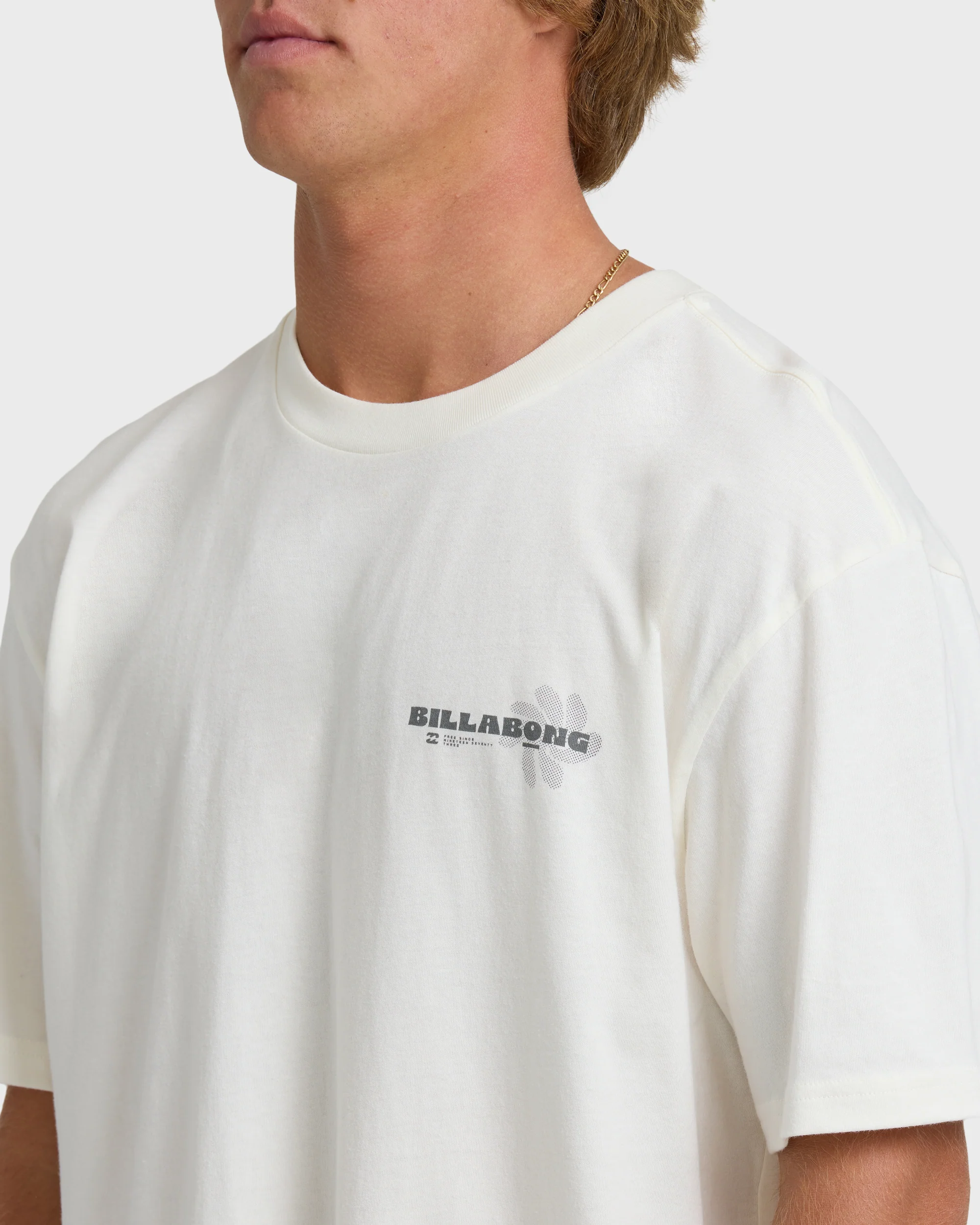 Single Fin Premium Short Sleeve T-Shirt - Off White - Image 5