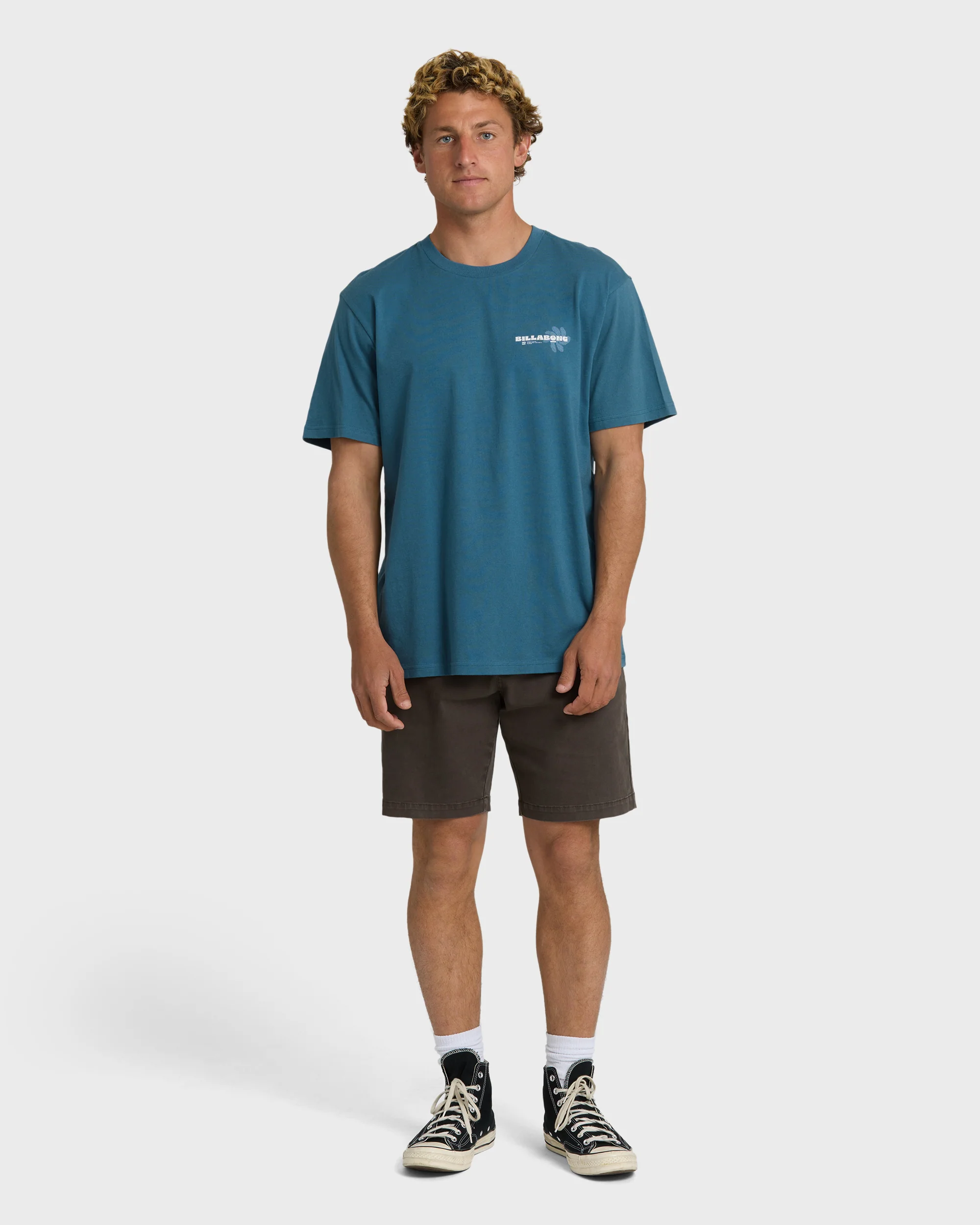 Single Fin Premium Short Sleeve T-Shirt - Real Teal - Image 4