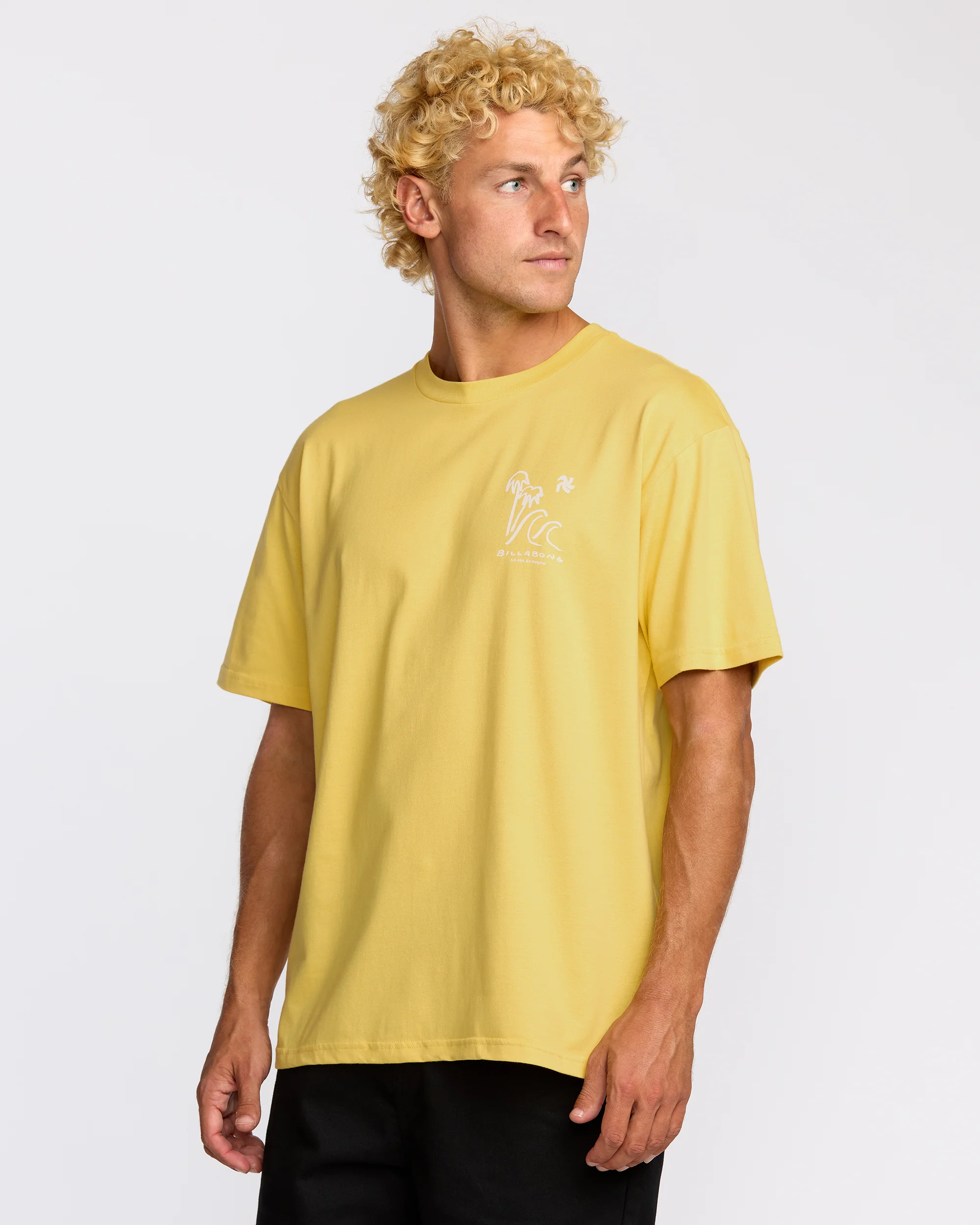 So Far Regular Short Sleeve T-Shirt - Dust Yellow - Image 5