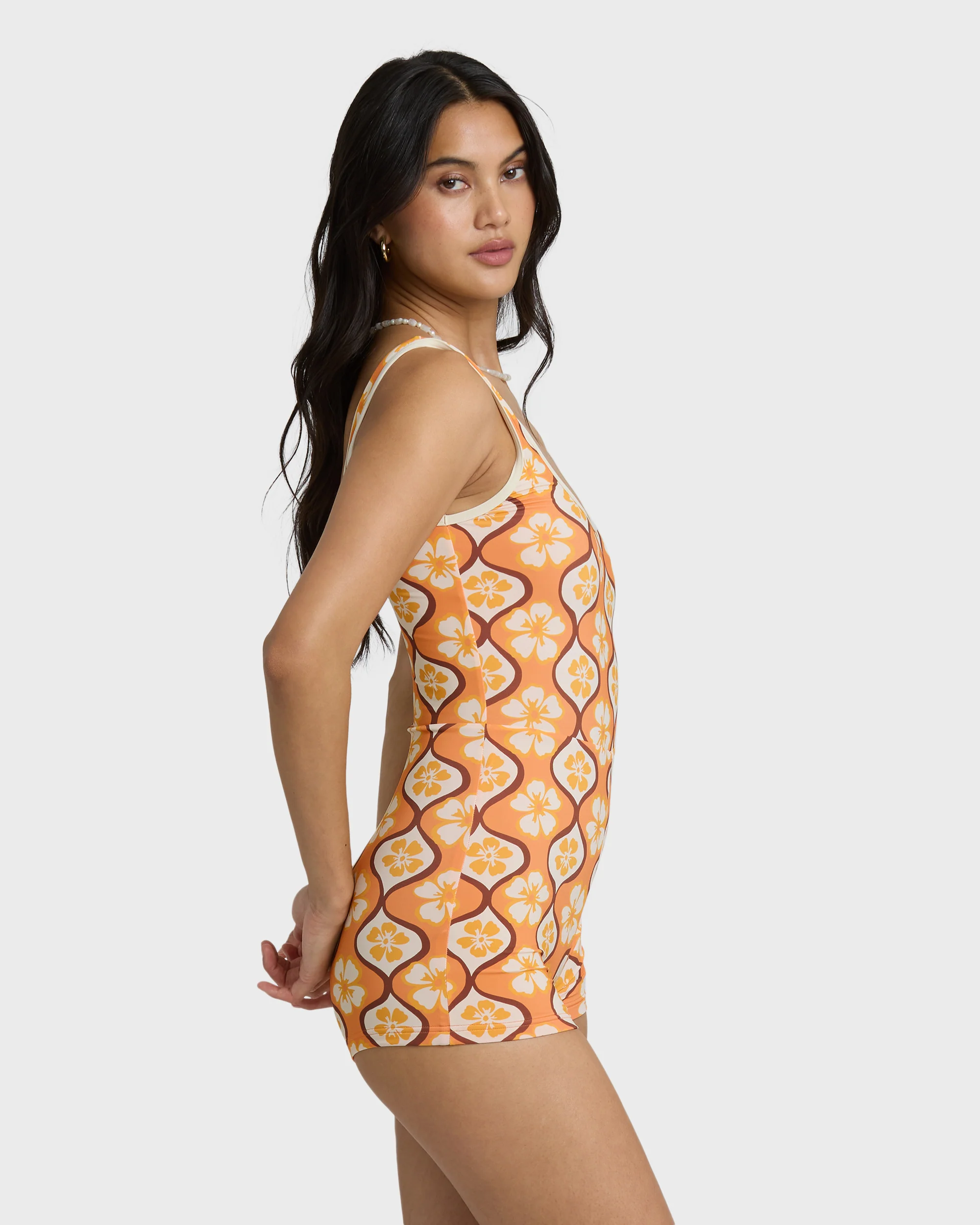 Sol Groove Retro Surf Suit - Tangerine - Image 4
