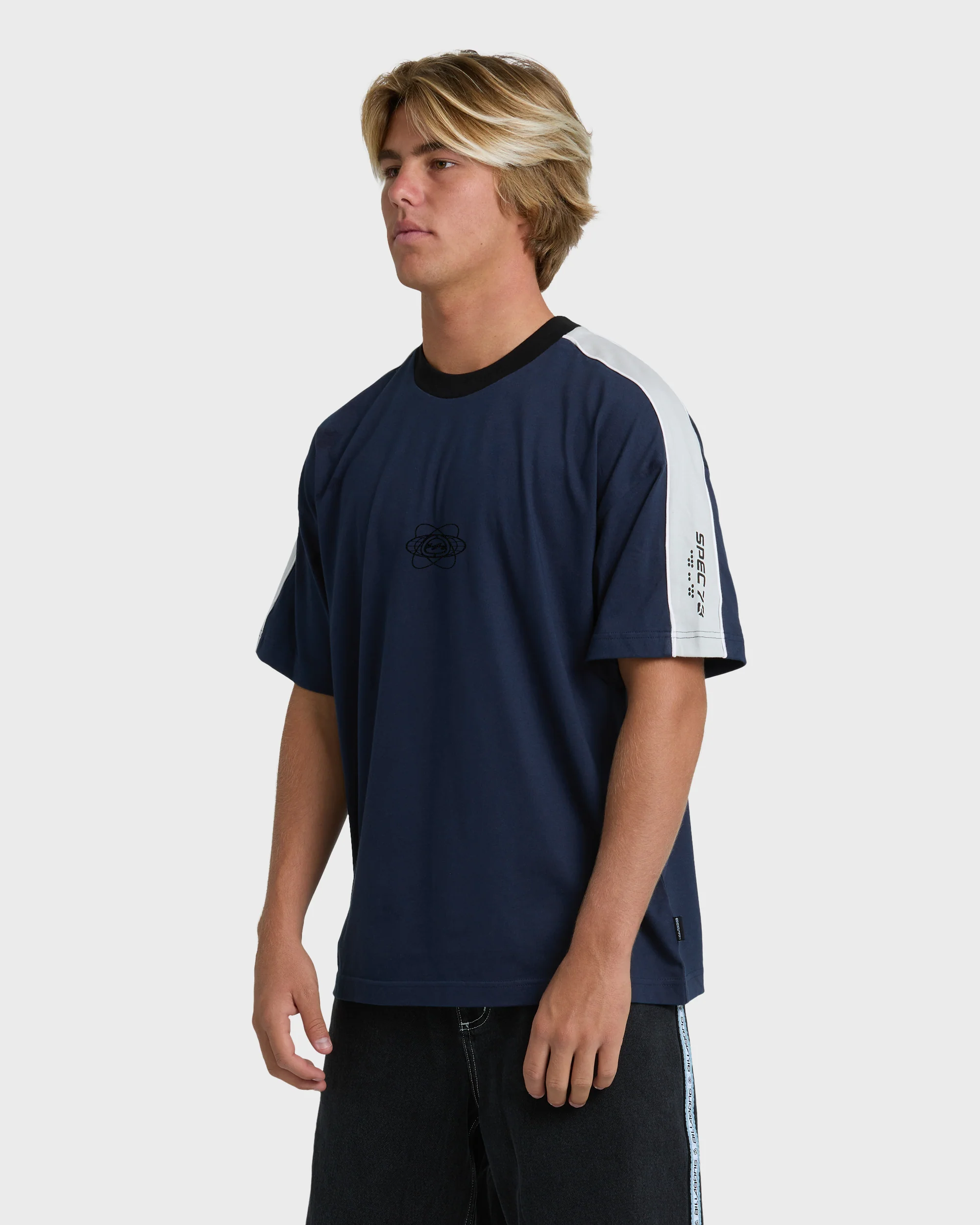 Spec 73 Iconic Short Sleeve T-Shirt - Vintage Indigo - Image 3