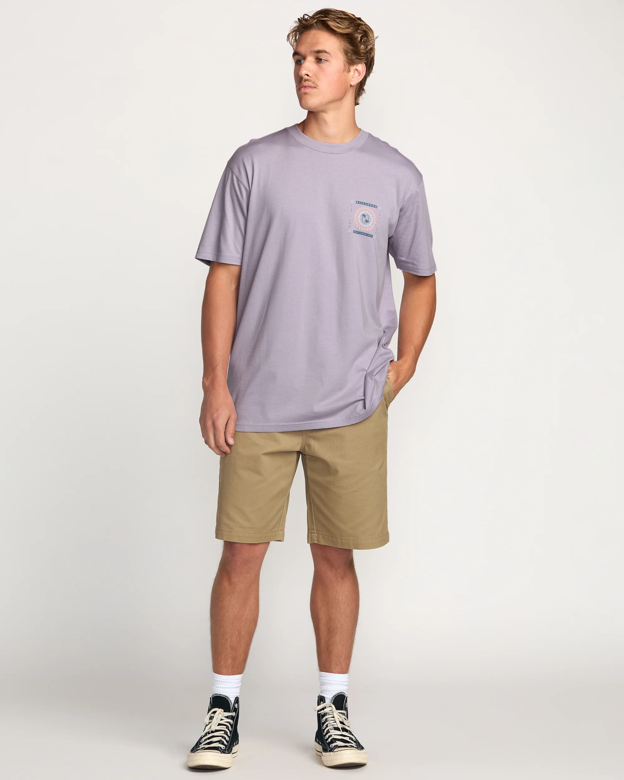 Spun Out Premium Tee - Light Purple - Image 5