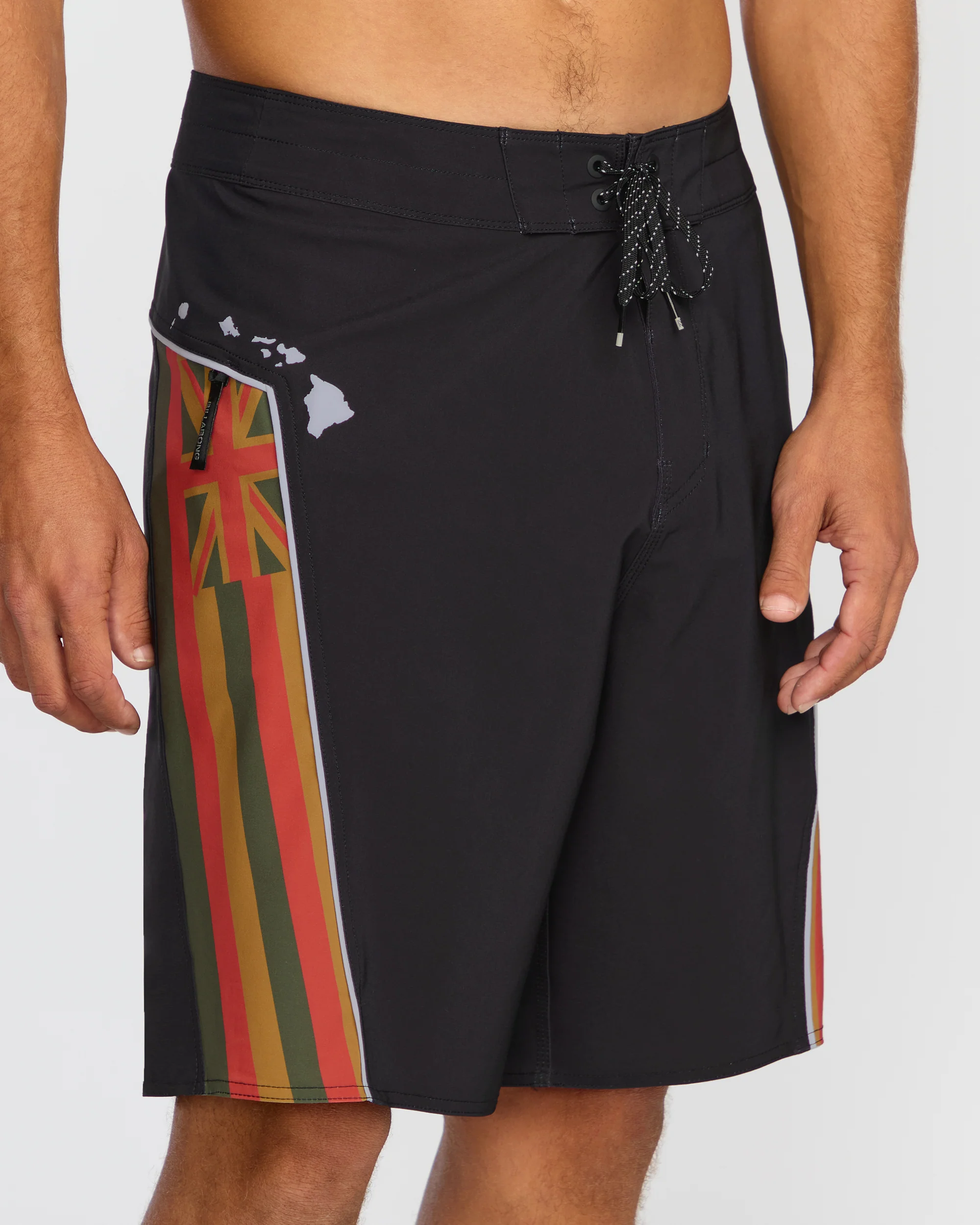 Straddie Pro Hi 20" Boardshorts - Rasta - Image 6