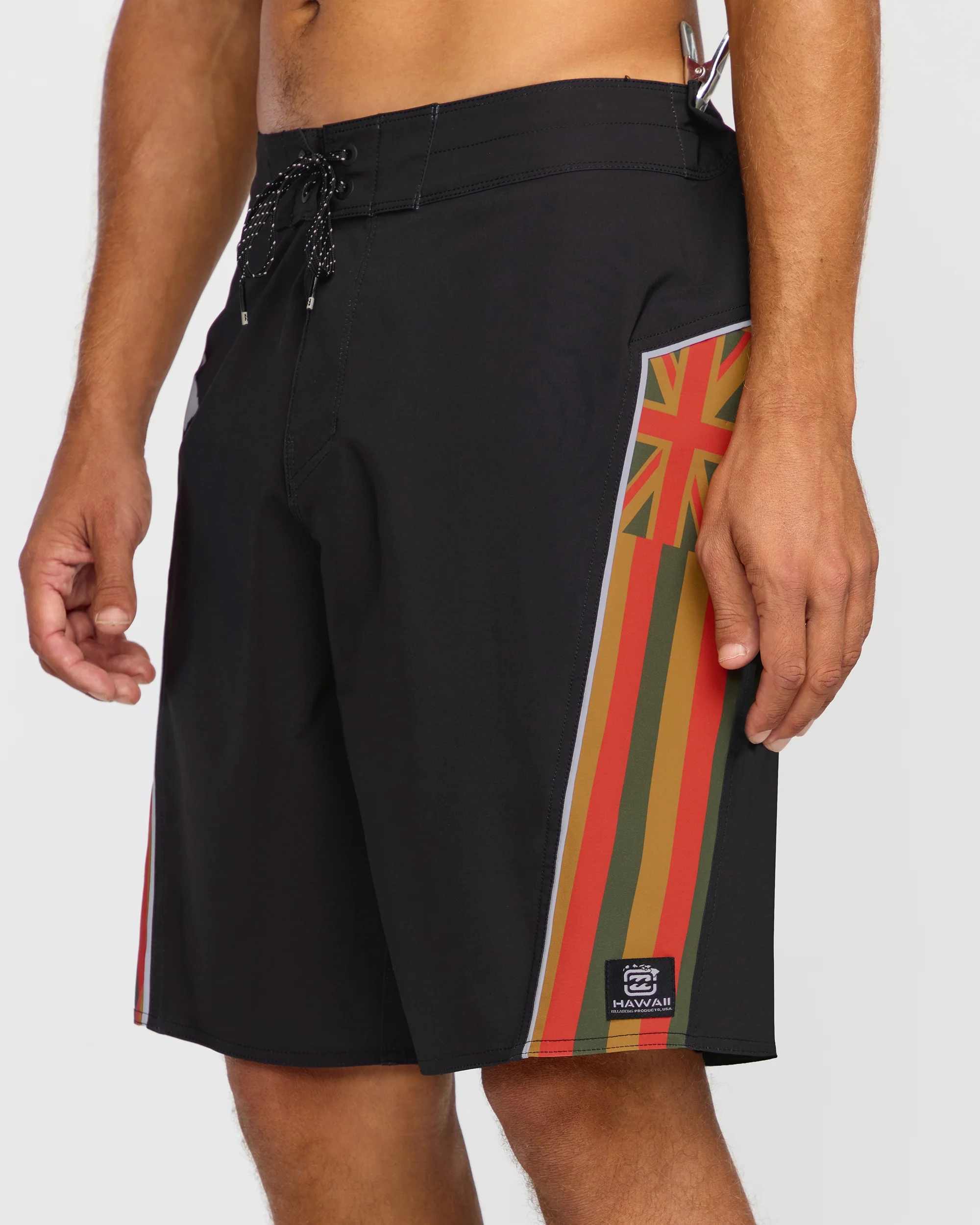 Straddie Pro Hi 20" Boardshorts - Rasta - Image 7