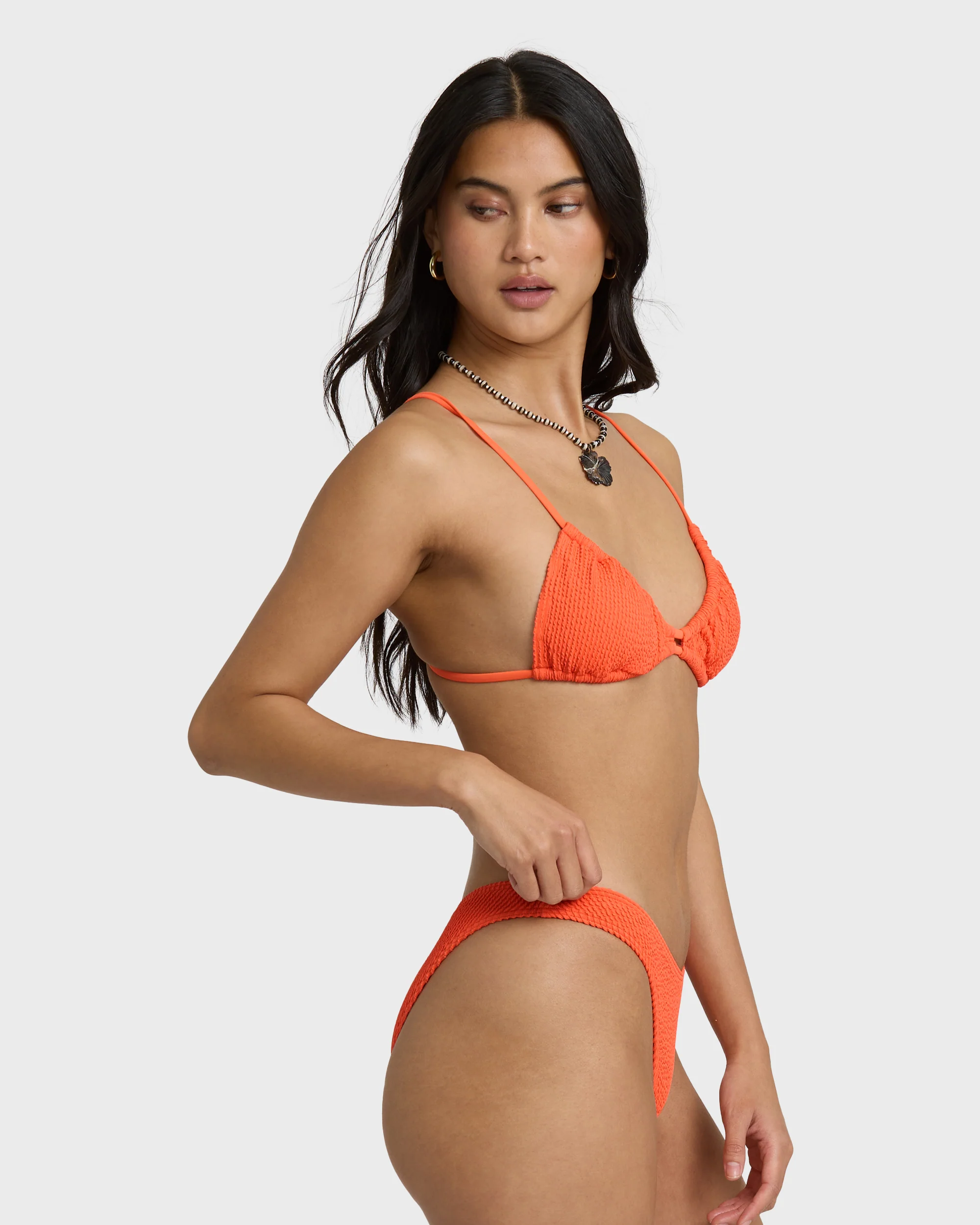 Summer Hi Hike Bikini Bottom - Hot Coral - Image 6