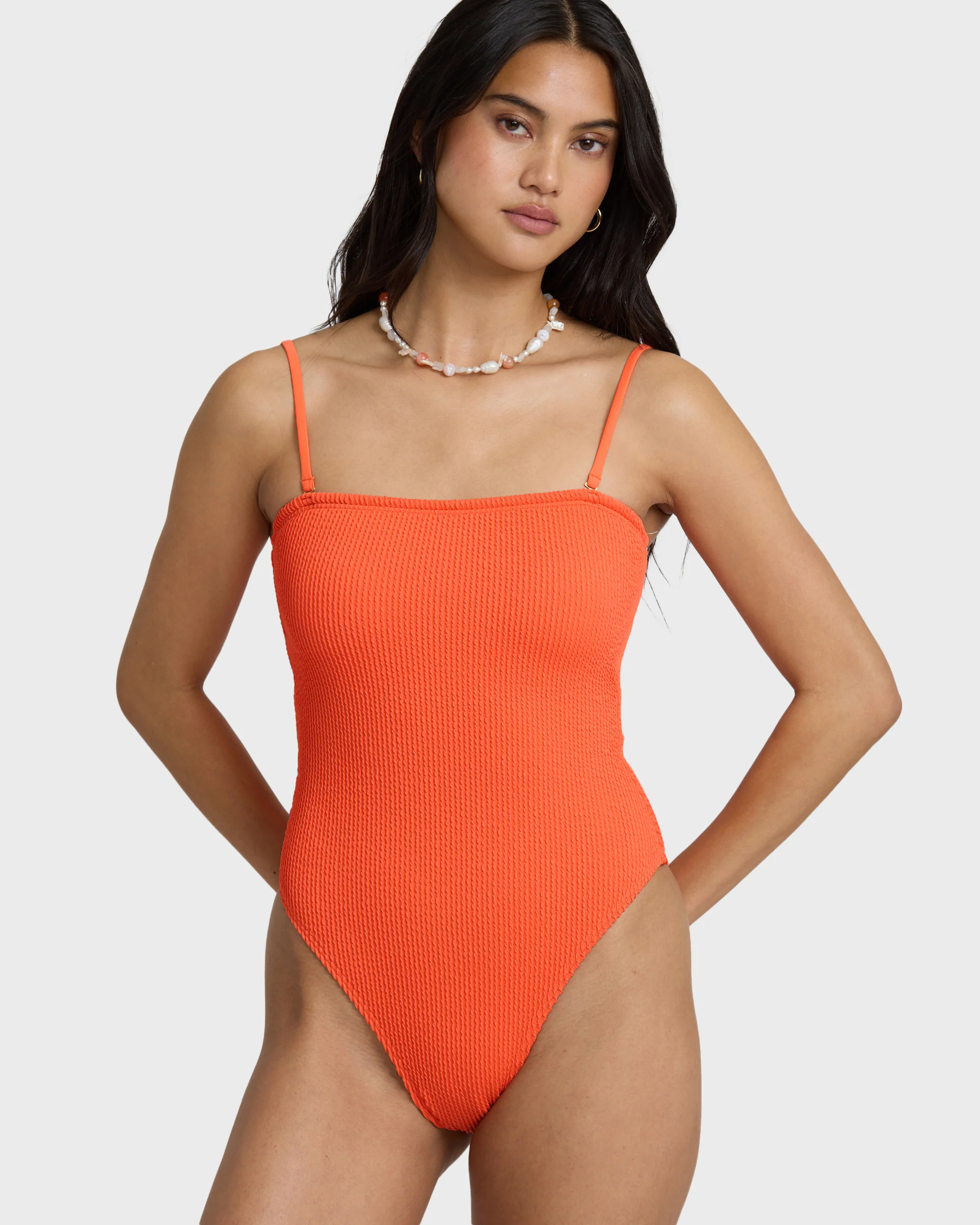 Summer Hi Tully One-piece Swimsuit - Hot Coral - Image 9