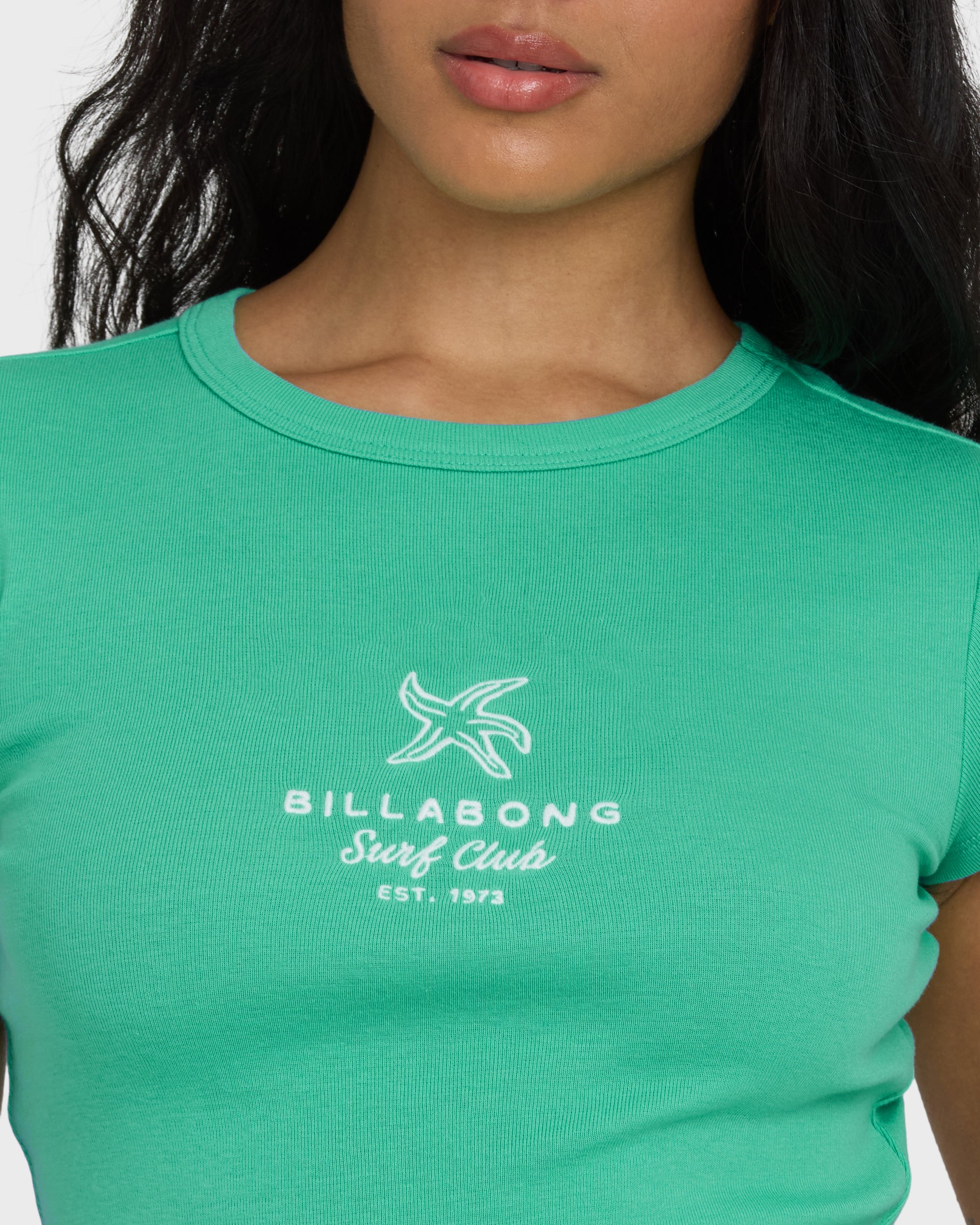 Summer Icons Short Sleeve Knit T-Shirt - Green Tropics - Image 5