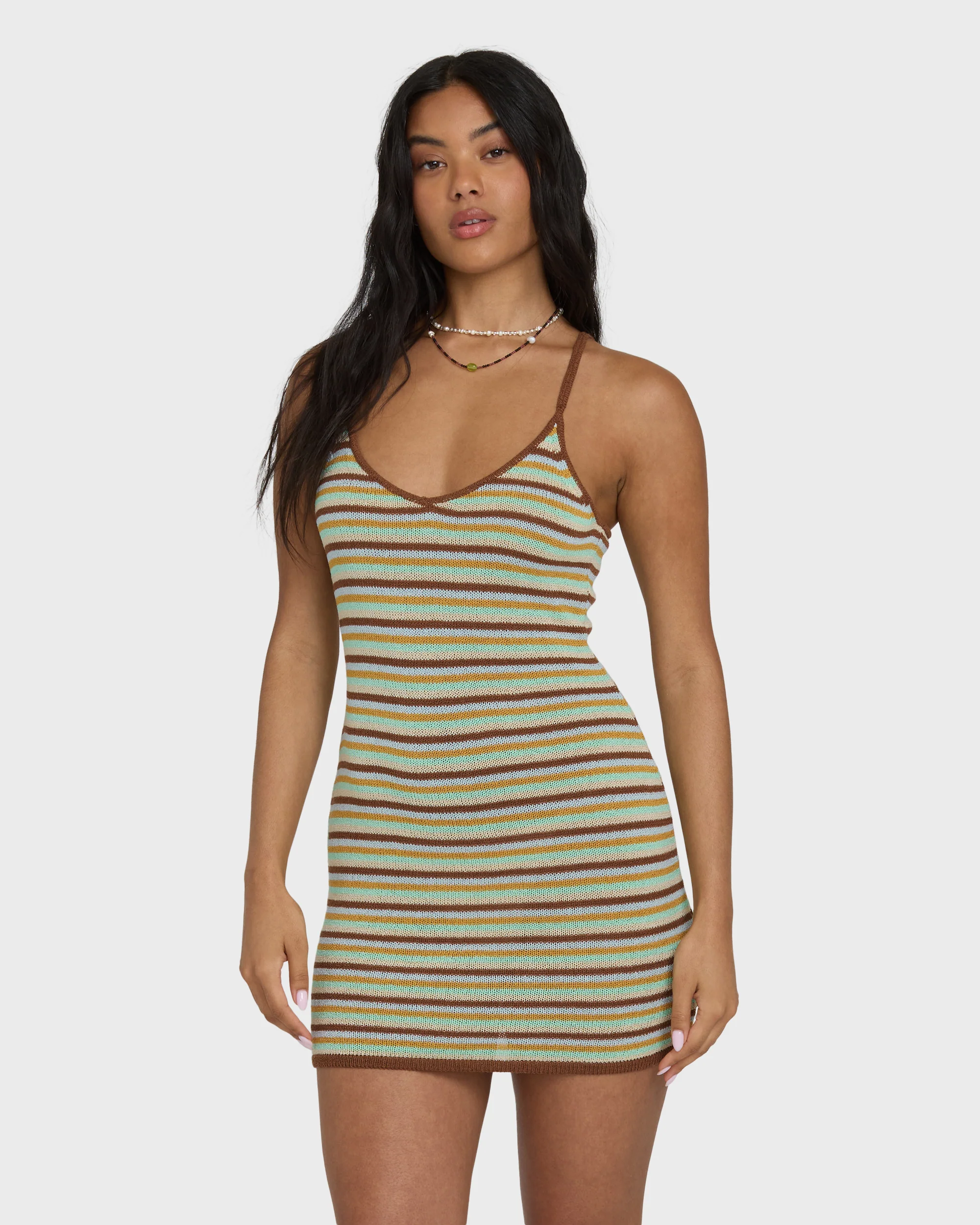 Summer Sun Mini Dress - Brown Stone - Image 3