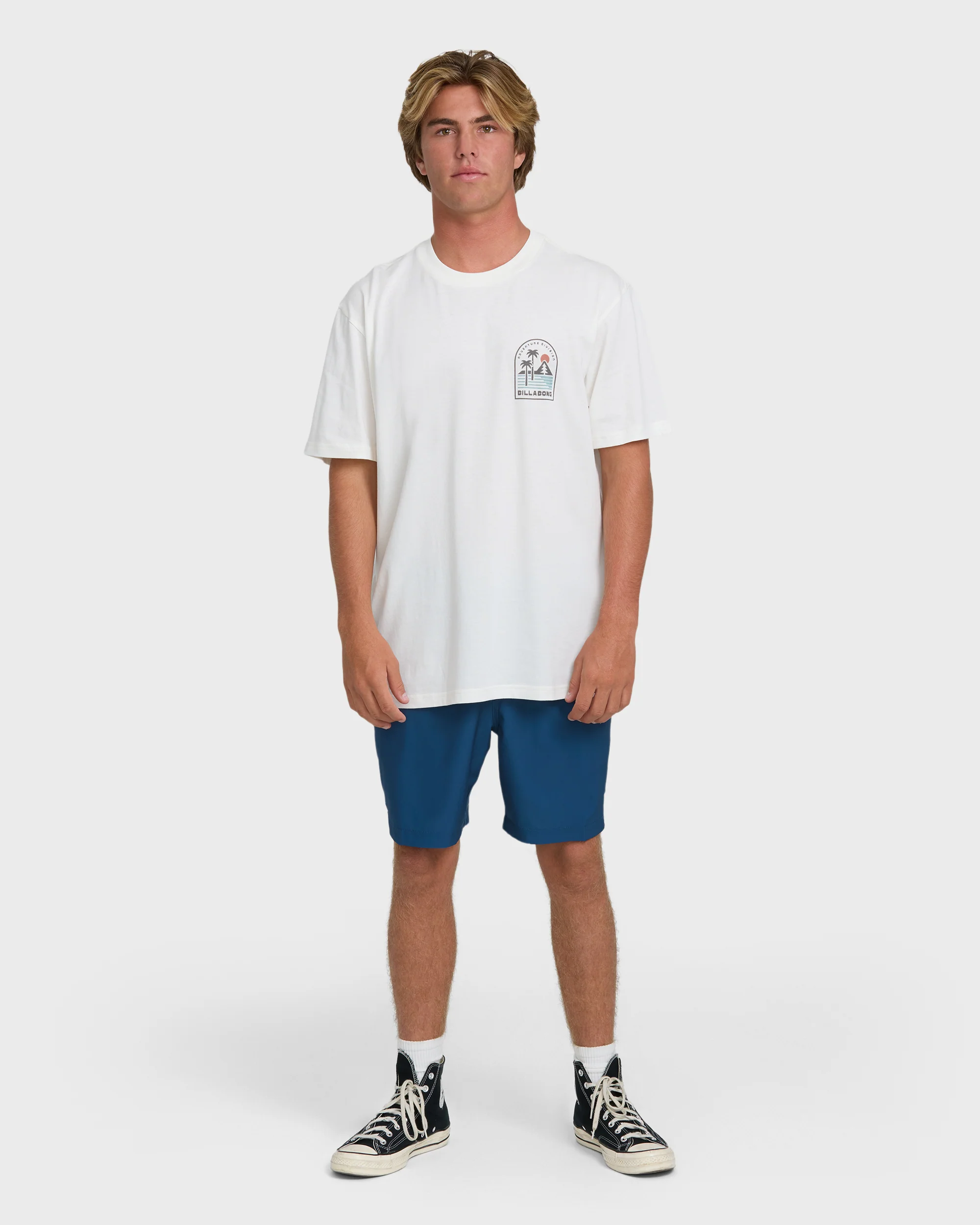 A/Div Sun Down Premium Short Sleeve Knit T-Shirt - Off White - Image 4
