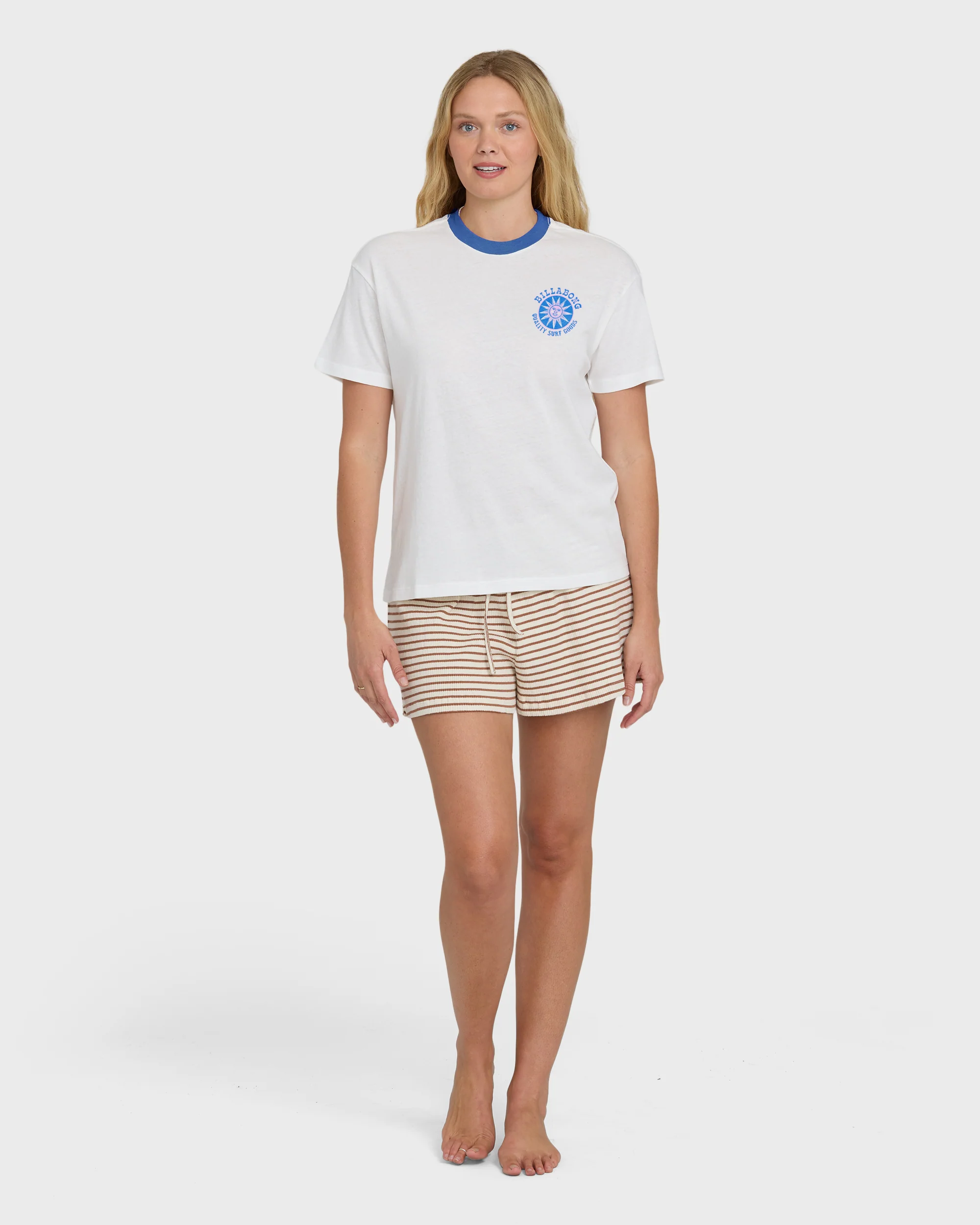 Sun Echoes Short Sleeve Cotton Graphic T-Shirt - Salt Crystal - Image 4