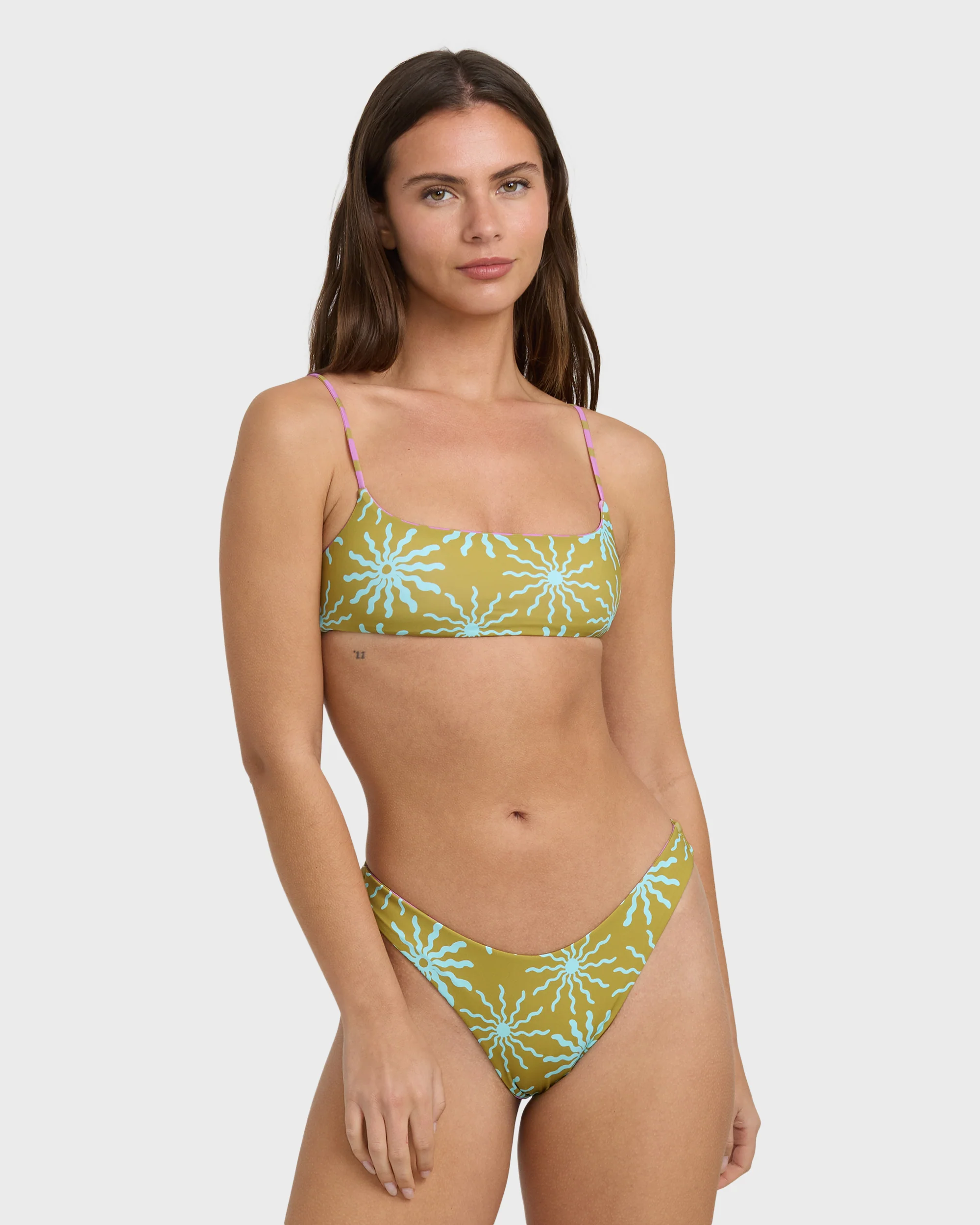 Sun Fired Reversible Hike Bikini Bottom - Moss - Image 2