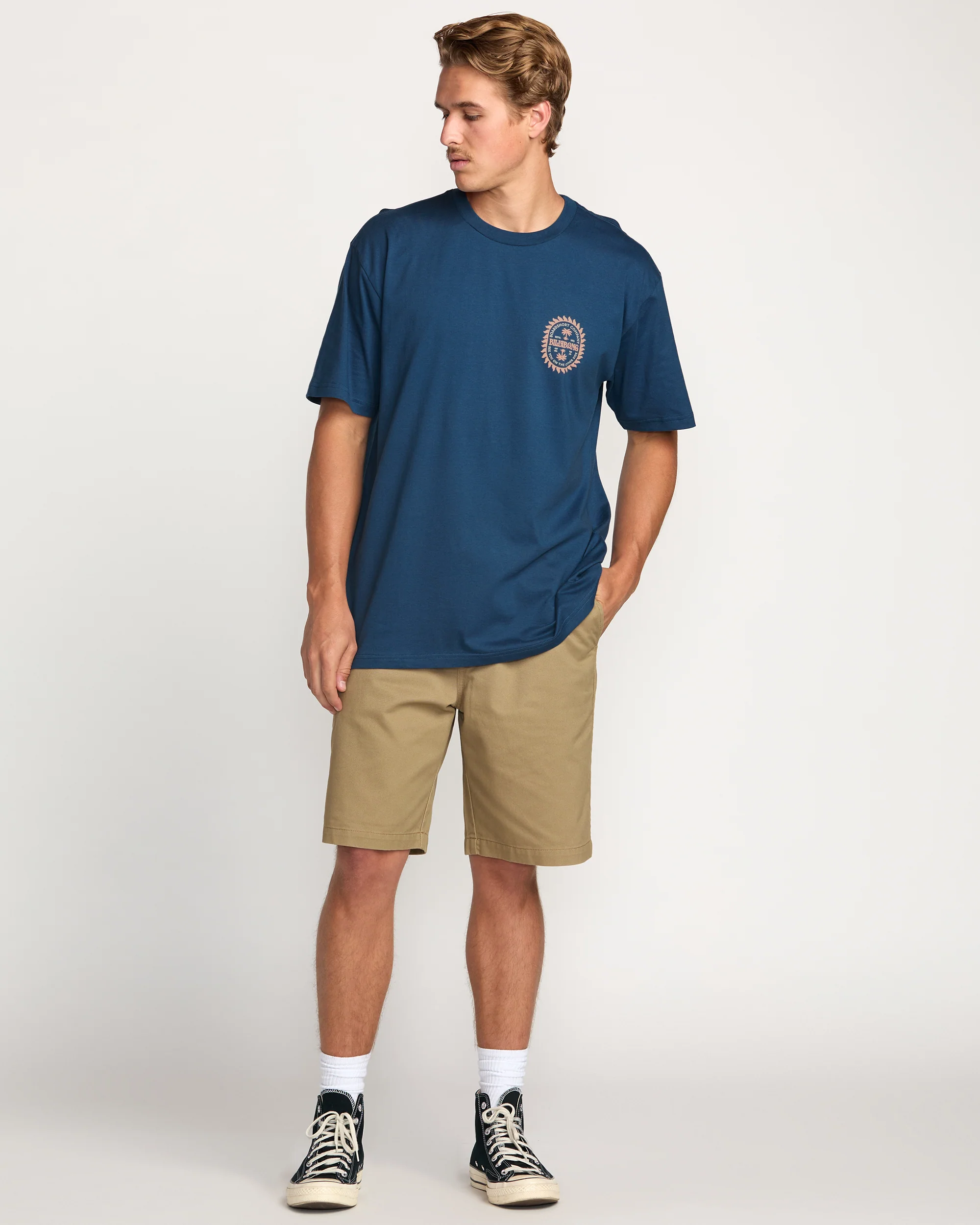 Sun Rays Regular Tee - Deep Blue - Image 5