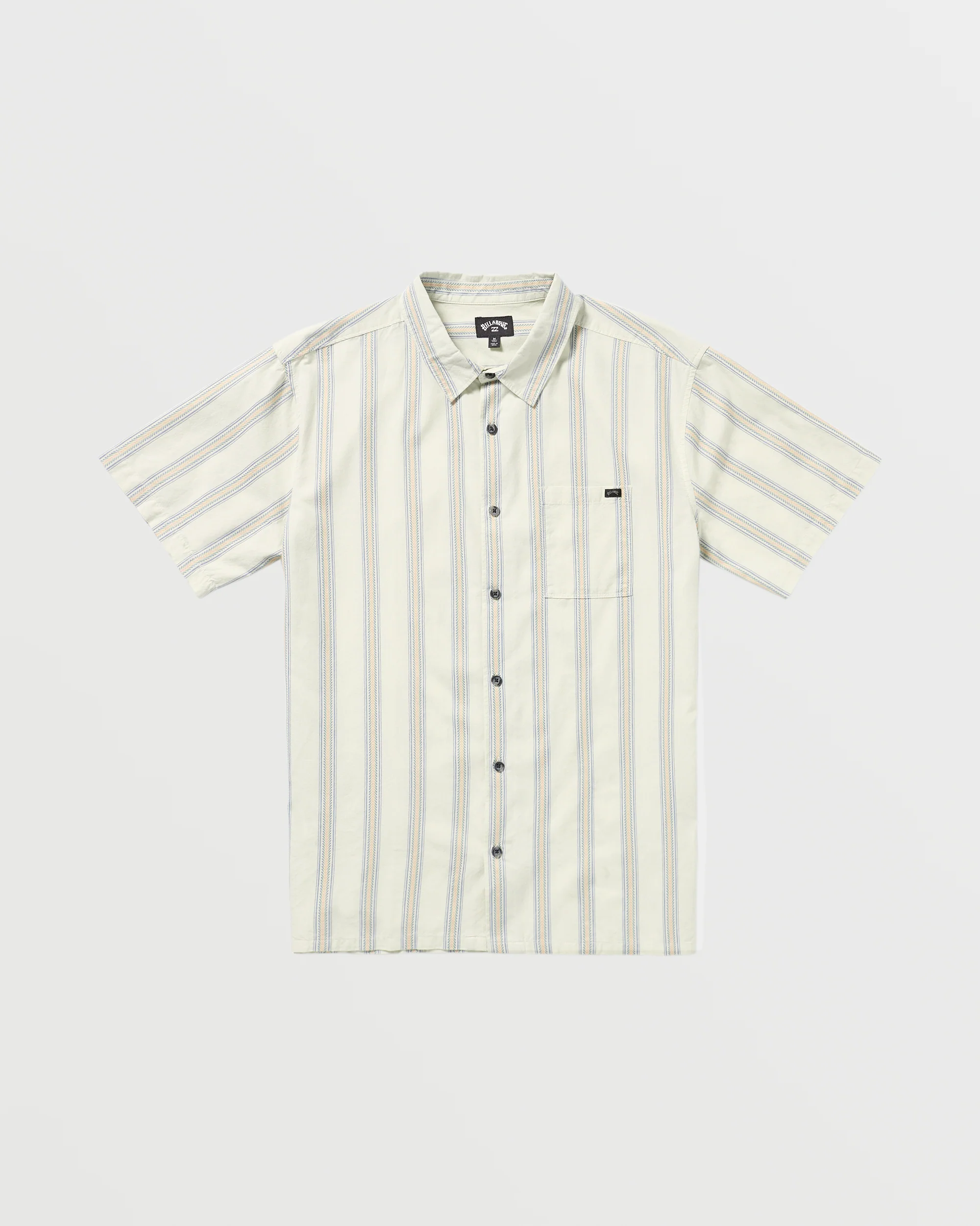 Sundays Jacquard Short Sleeve Shirt - Silver - Image 3