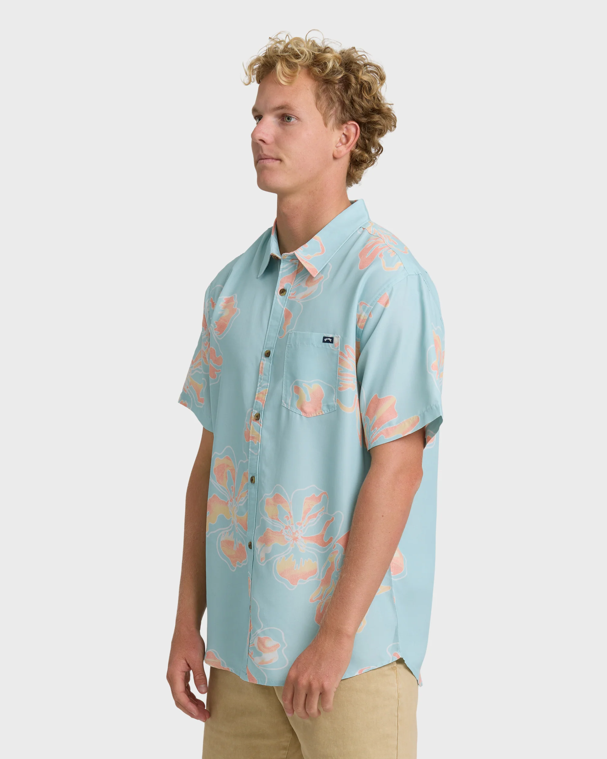 Sundays Lounge Short Sleeve Shirt - Corydalis Blue - Image 3