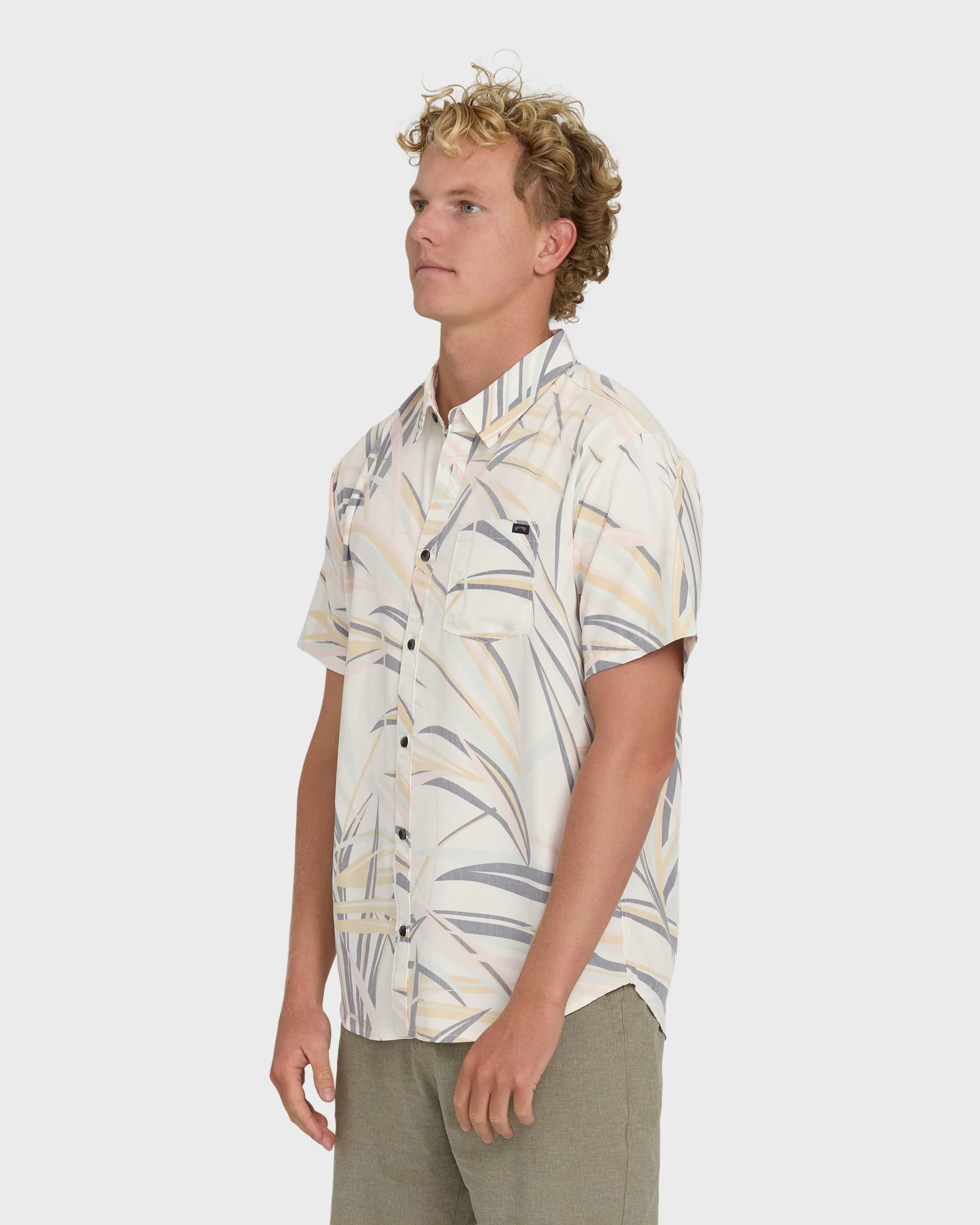 Sundays Lounge Short Sleeve Shirt - Fog - Image 4