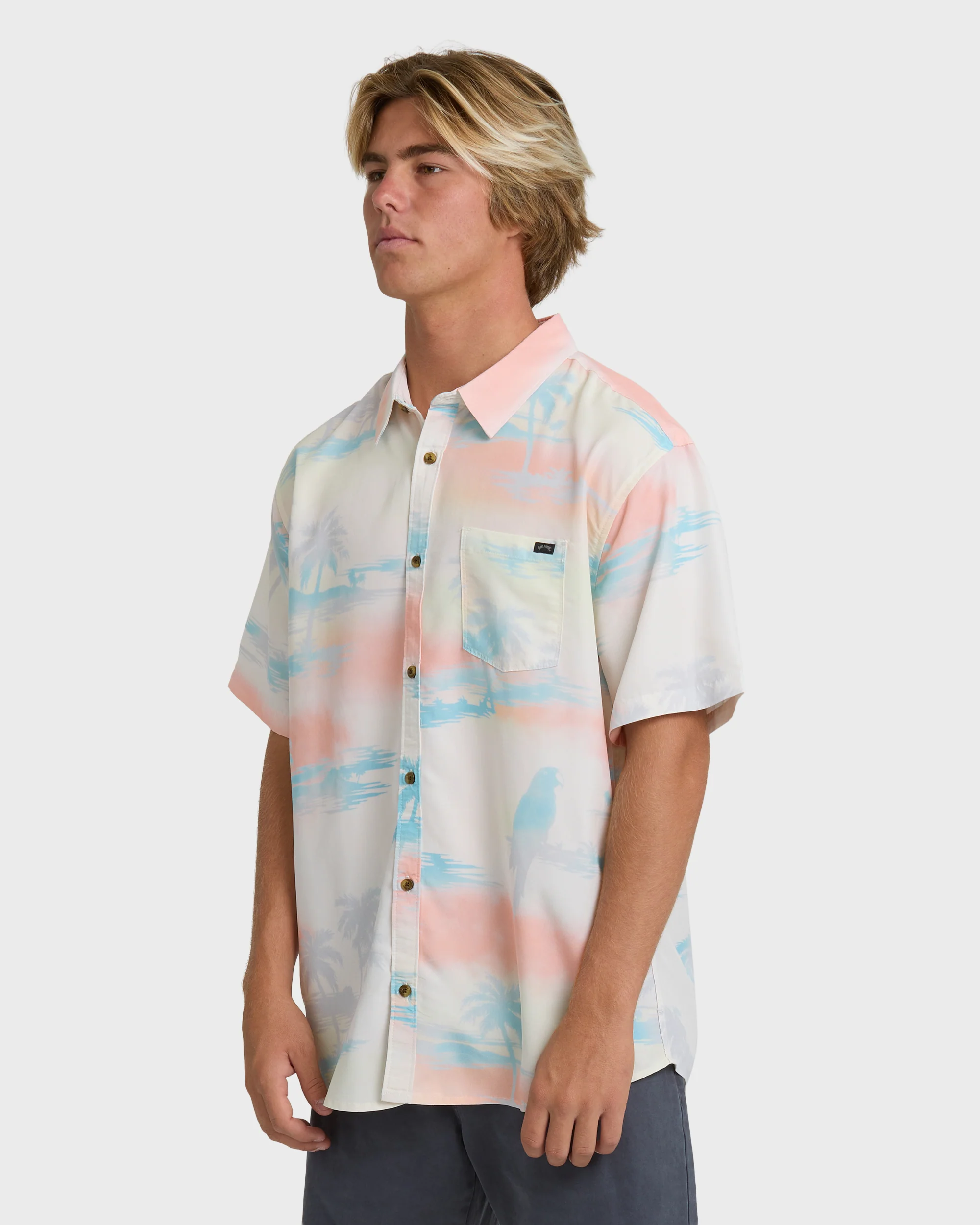 Sundays Lounge Short Sleeve Shirt - Off White - Image 3