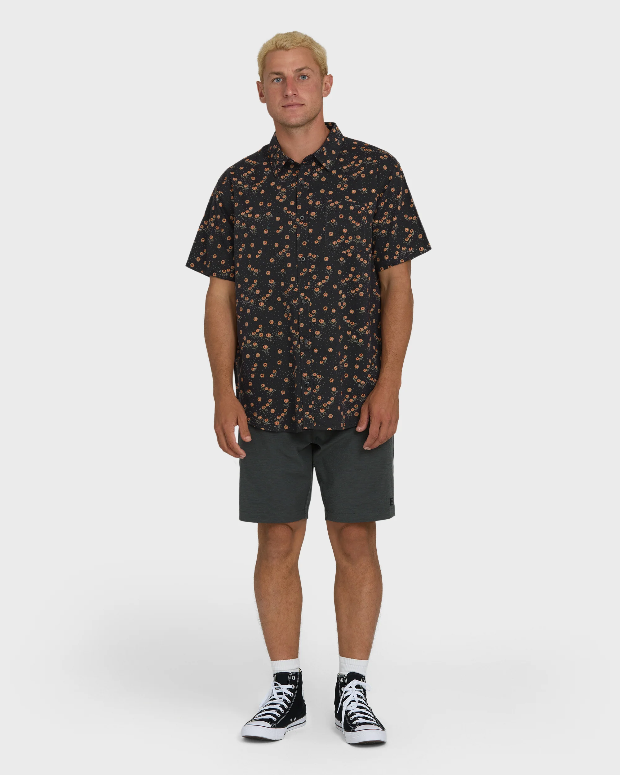Sundays Mini Short Sleeve Woven Shirt - Black - Image 4