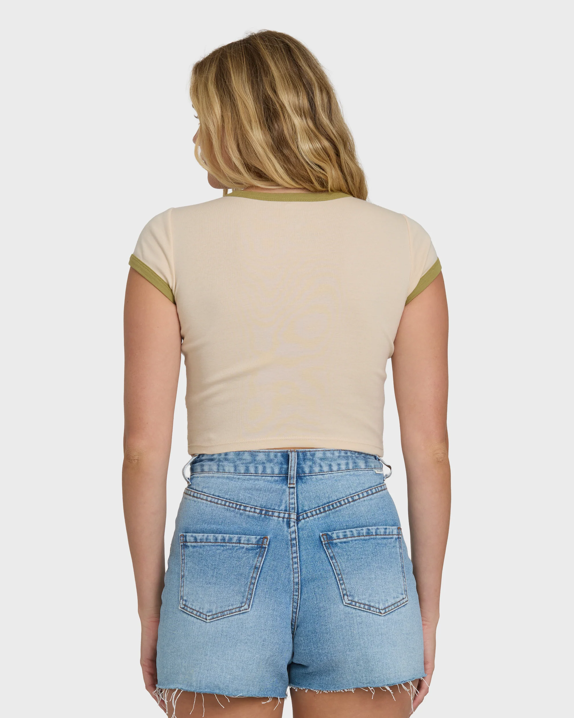 Sunny Out Short Sleeve Cotton T-Shirt - Dove - Image 2