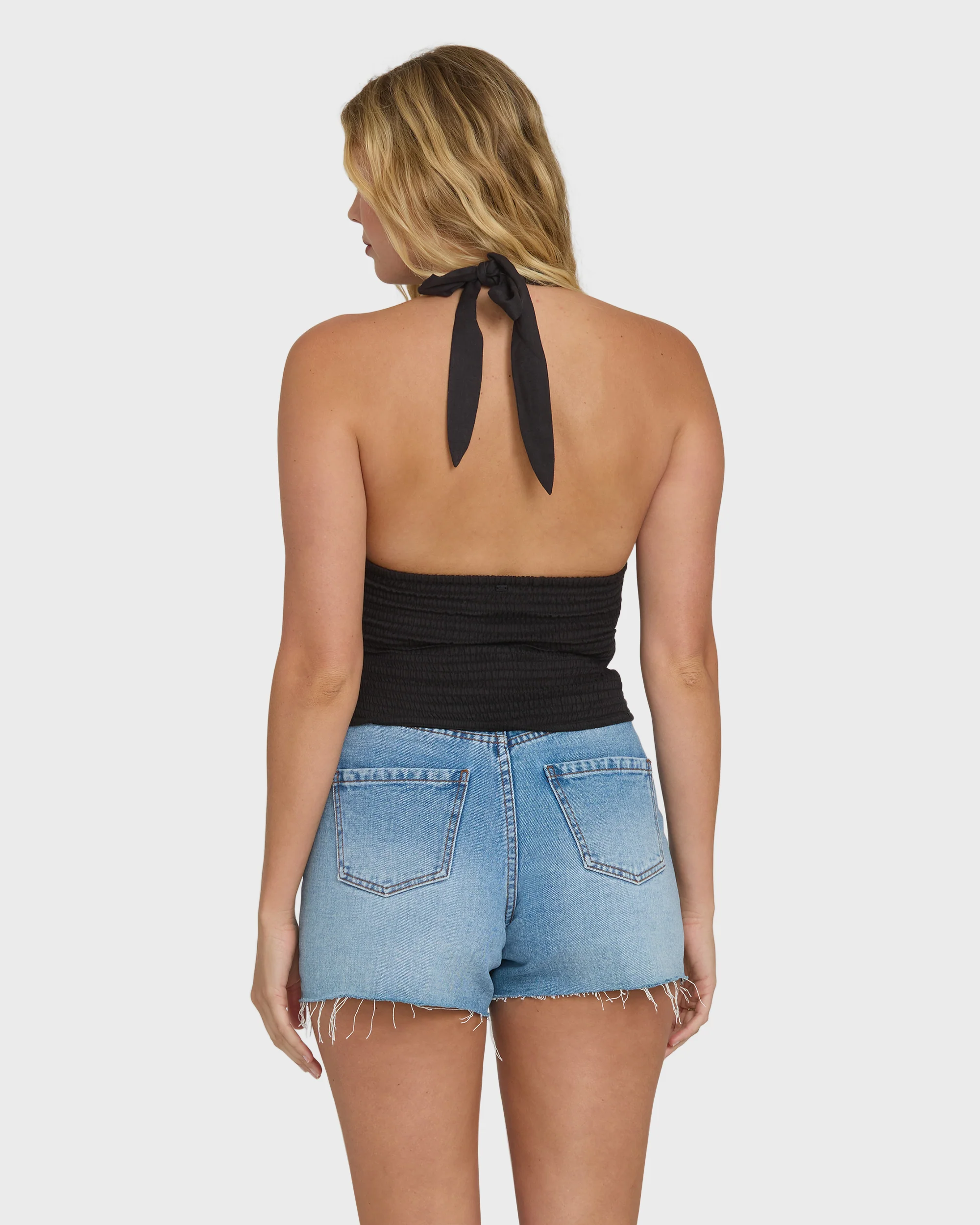 Sunny Sometimes Solid Tank Top - Black Sands - Image 3