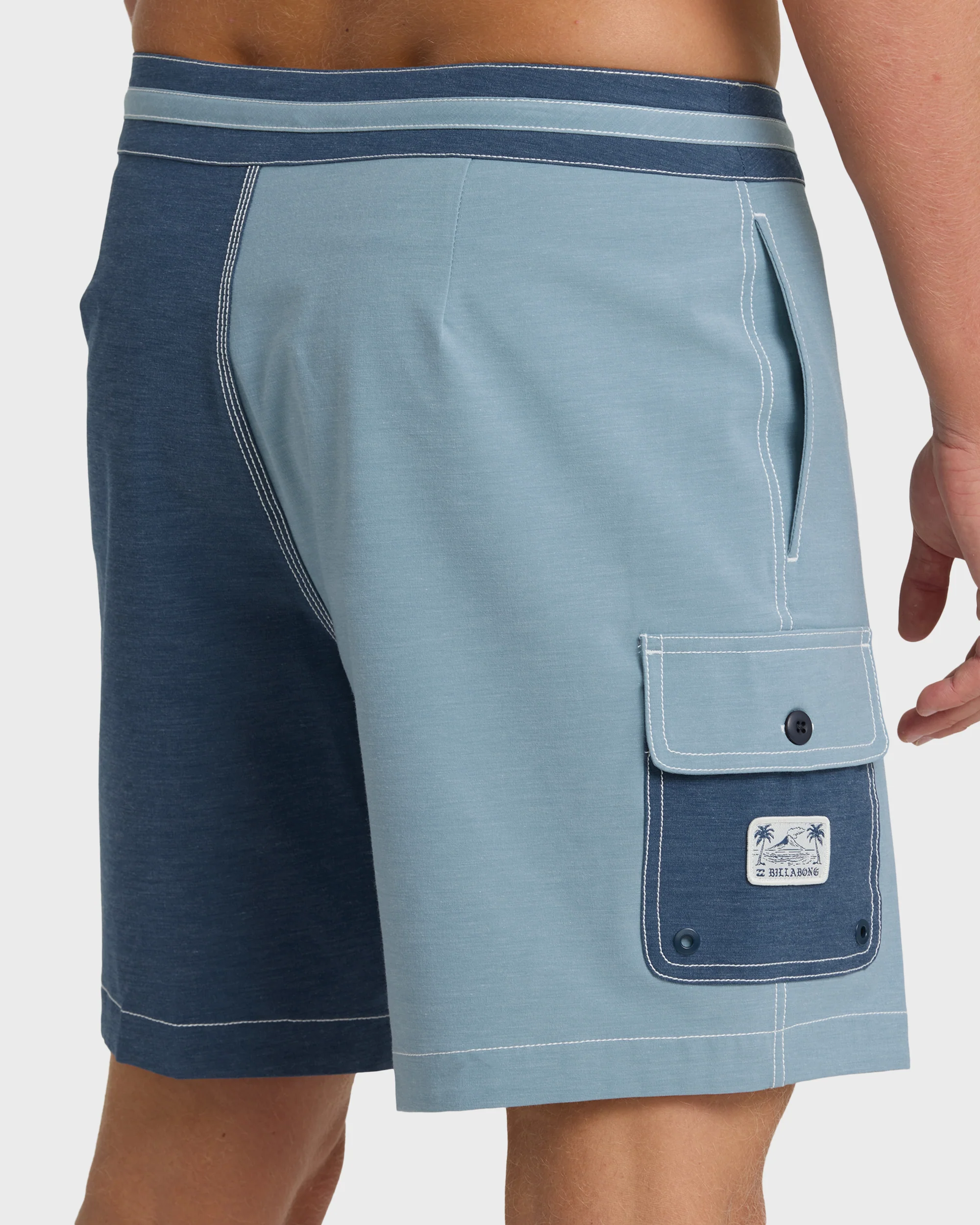 Sunset Lo Tide 19" Boardshorts - Blue Fog Multi - Blue Fog - Image 6