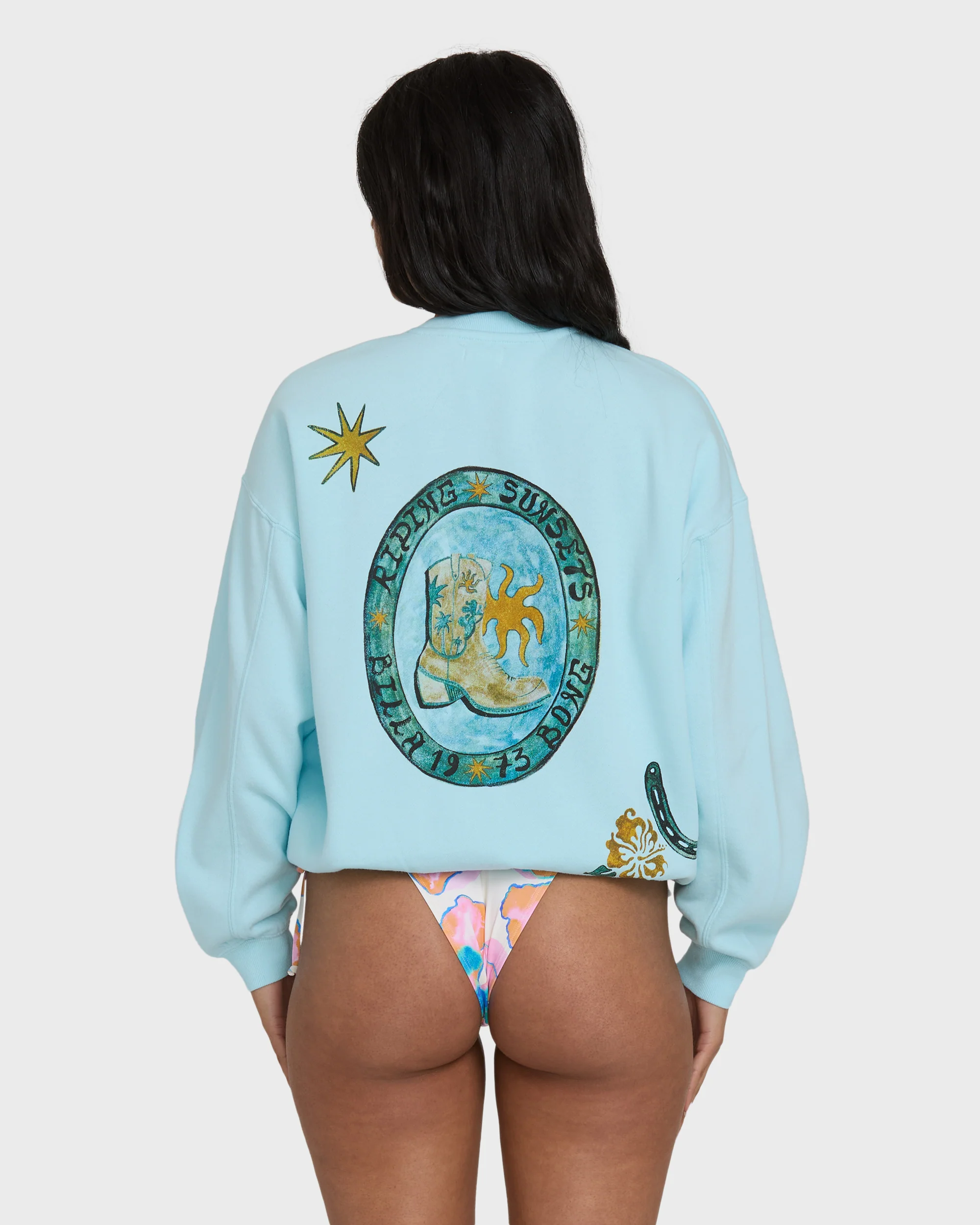 Sunset Rider Kendal Crewneck Sweatshirt - Clearwater - Image 4