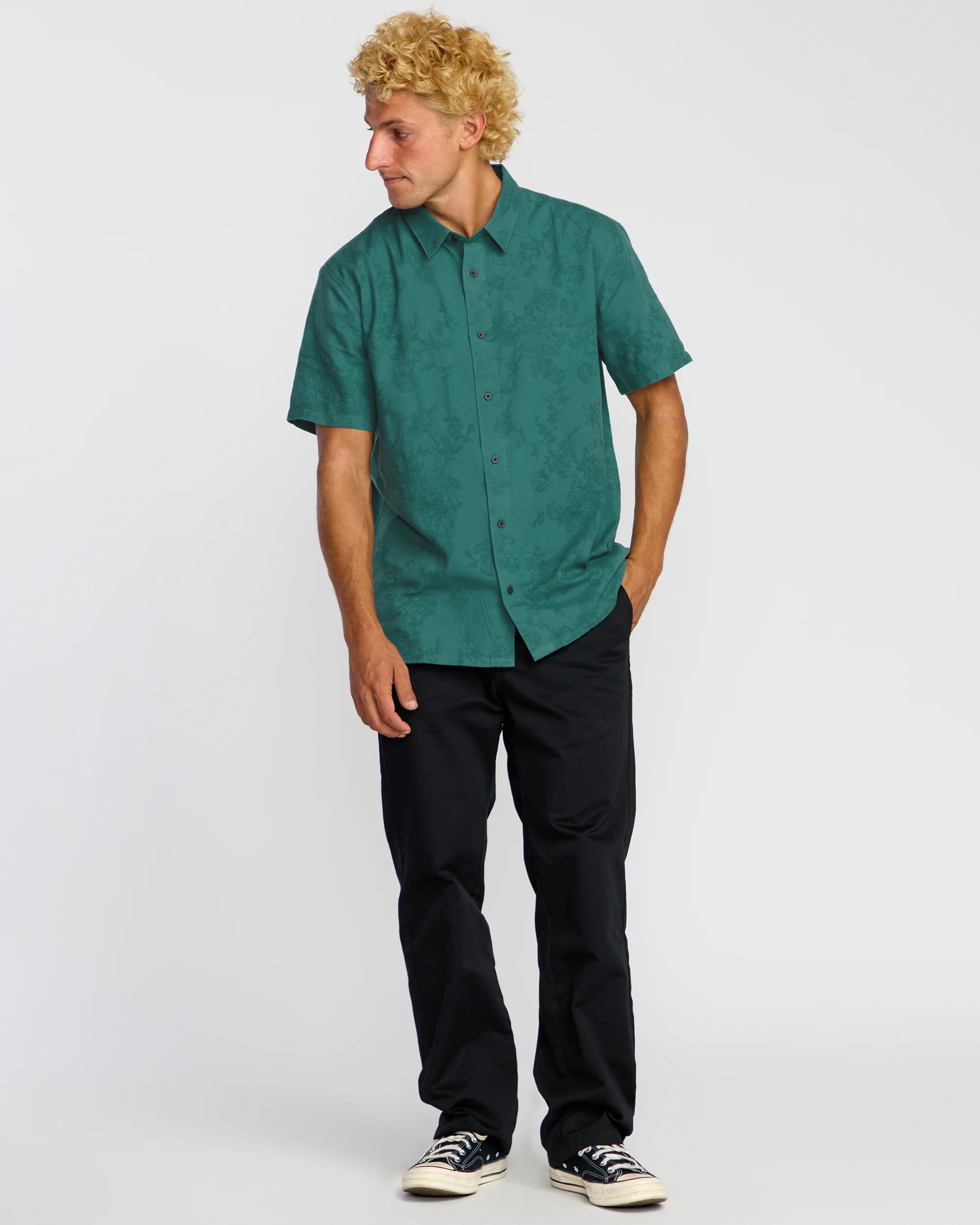 Sunshines Garage Short Sleeve Shirt - Teal - Image 3
