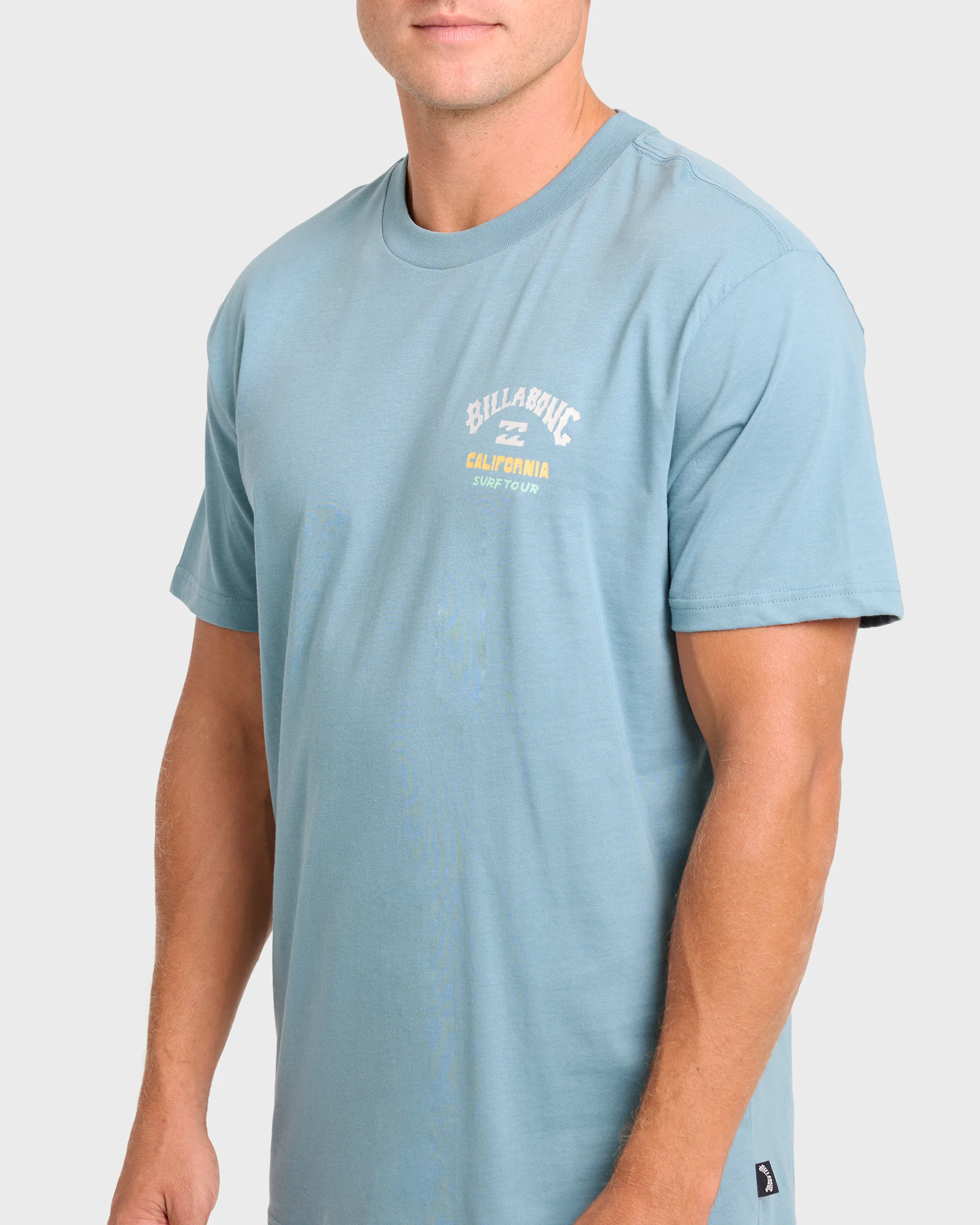 Surf Tour Ca Premium Short Sleeve T-Shirt - Washed Blue - Image 5