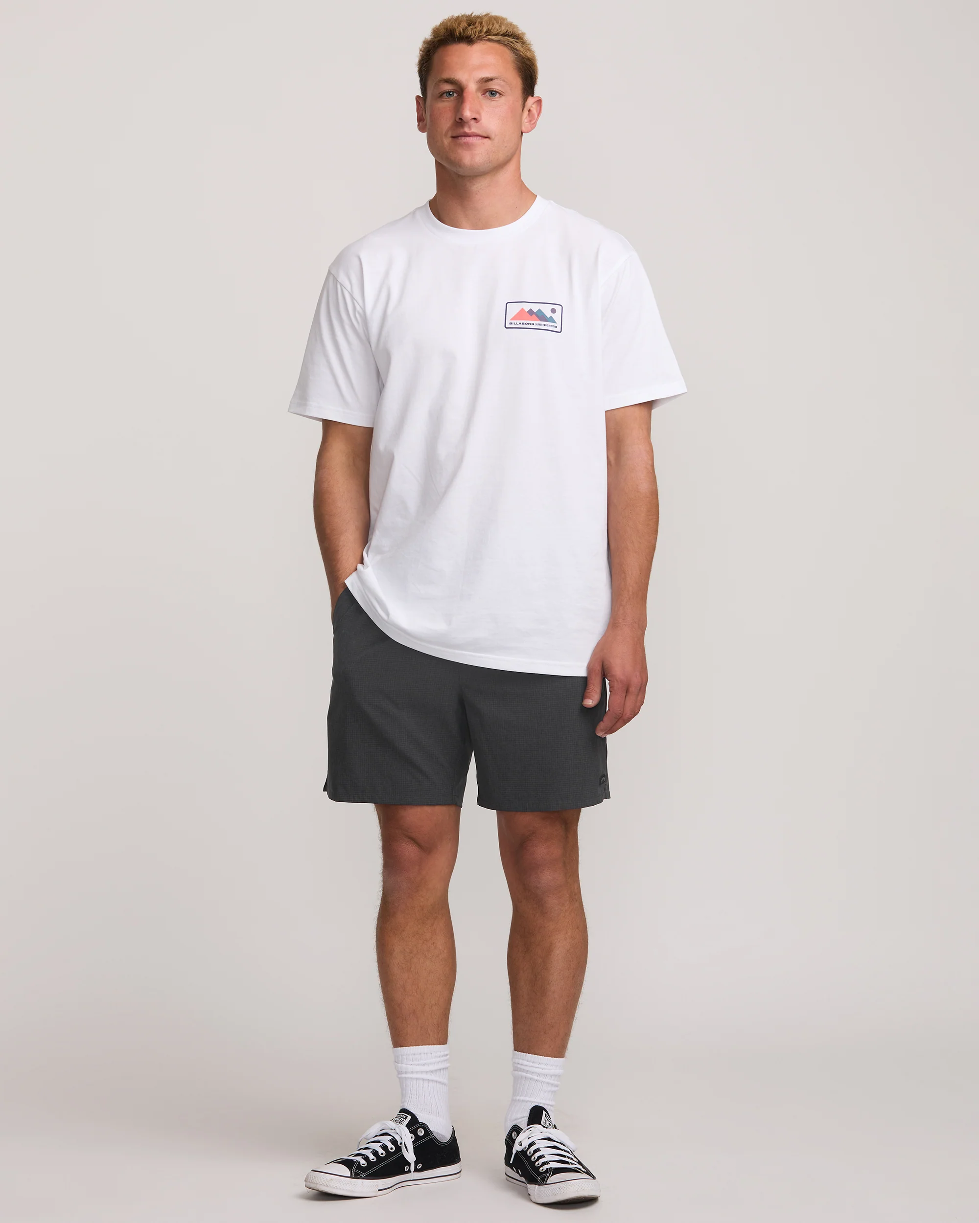 Surftrek Perforated Elastic 17" Hybrid Shorts - Black - Image 5
