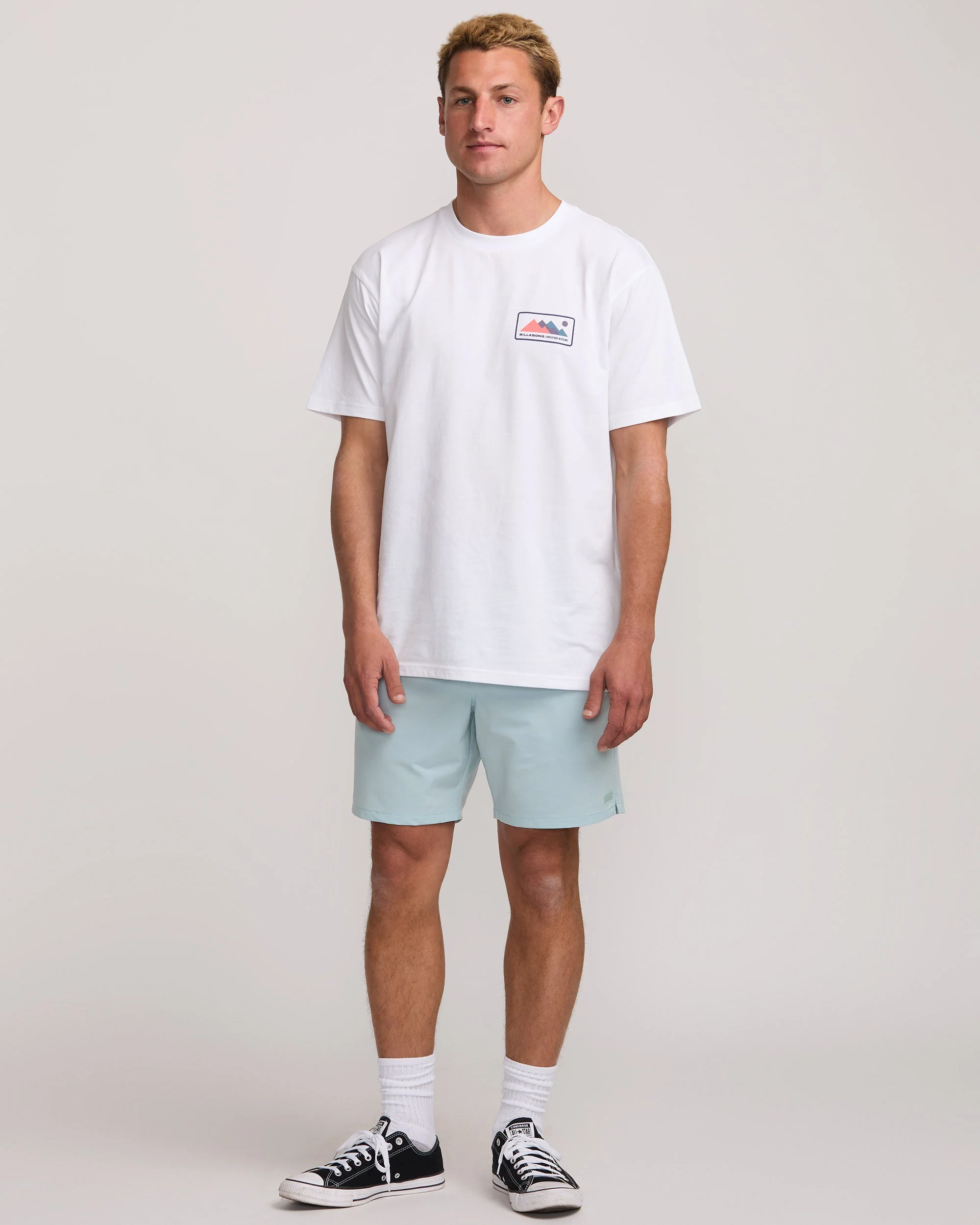 Surftrek Transit Elastic 17" Hybrid Shorts - Dusty Blue - Image 5