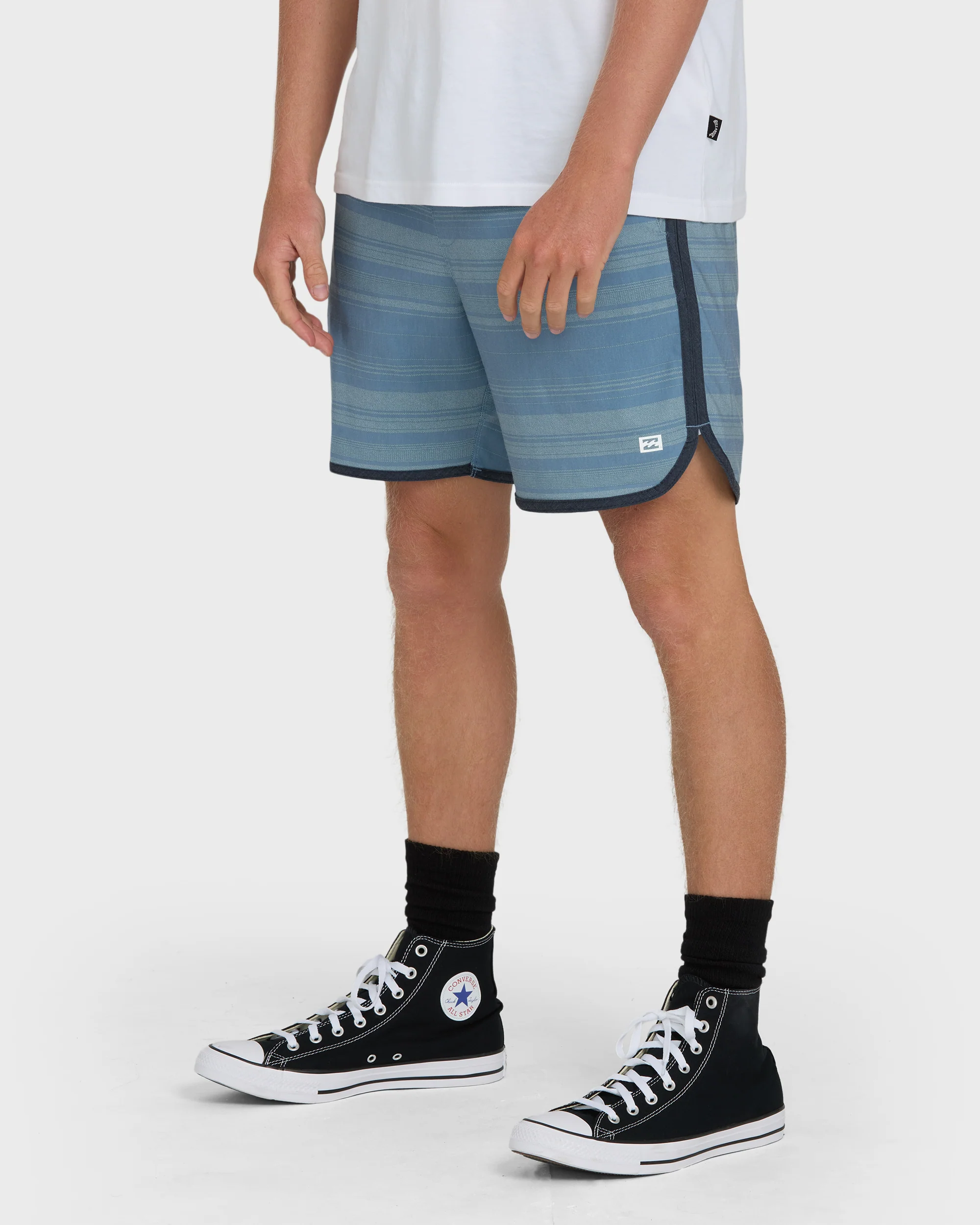 Surftrek Transit Elastic 17" Hybrid Shorts - Mid Blue - Image 3