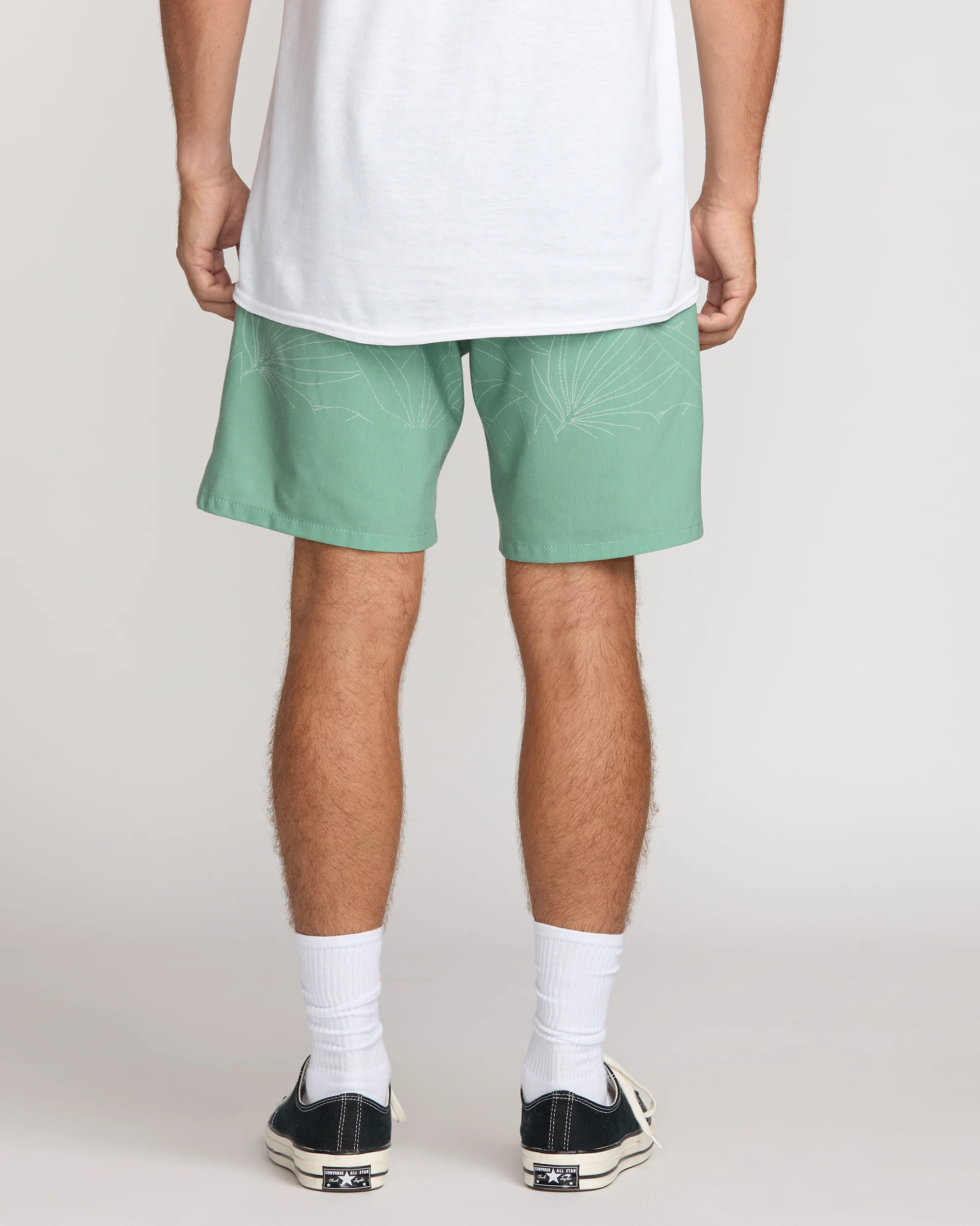 Surftrek Transit Elastic 17" Hybrid Shorts - Mist Green - Image 2