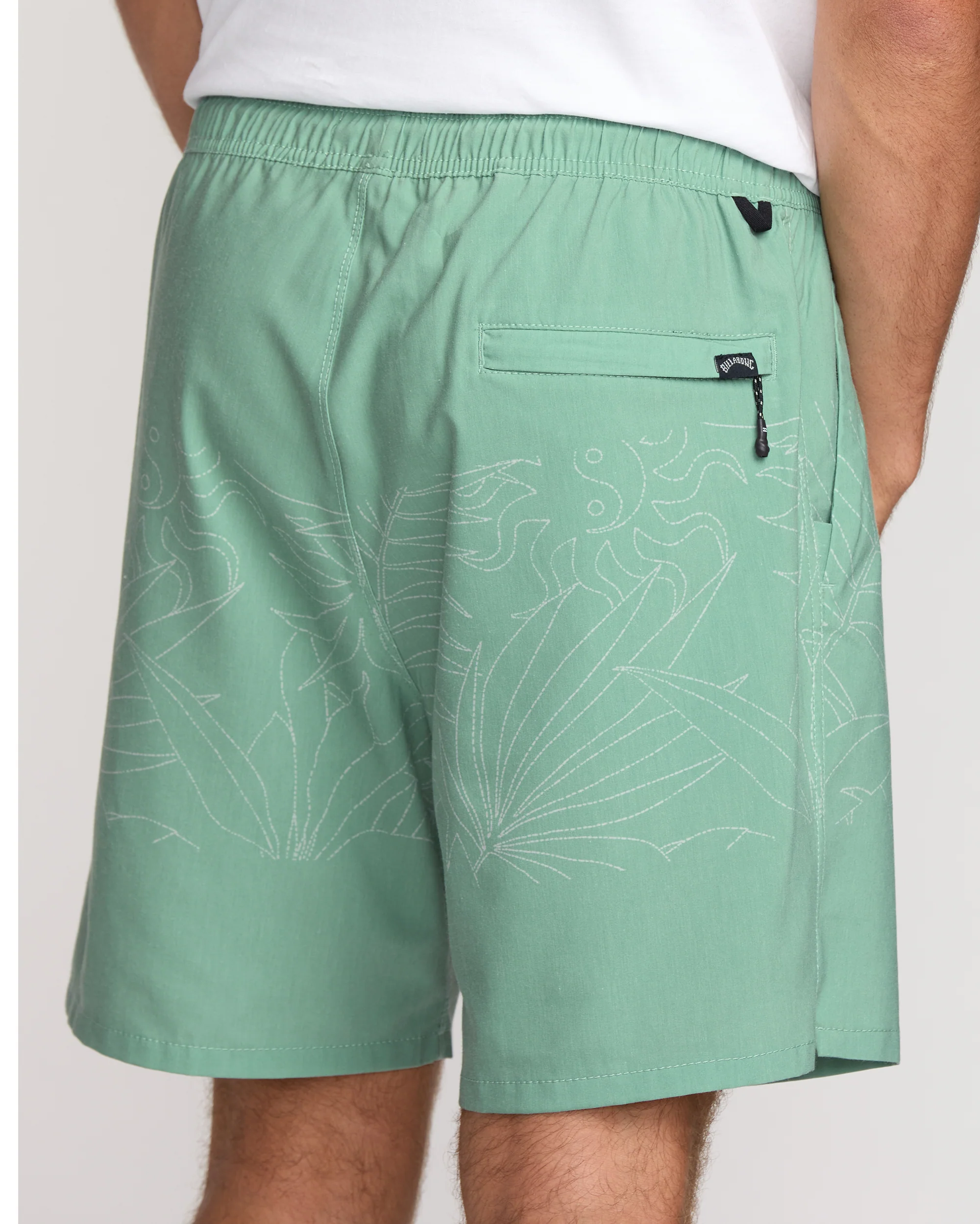 Surftrek Transit Elastic 17" Hybrid Shorts - Mist Green - Image 7