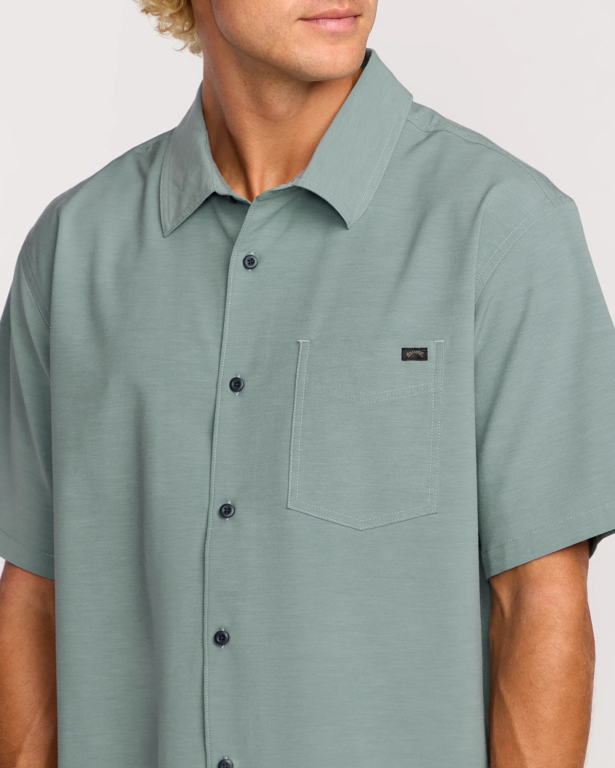 Surftrek Transit Short Sleeve Shirt - Sea Blue - Image 2