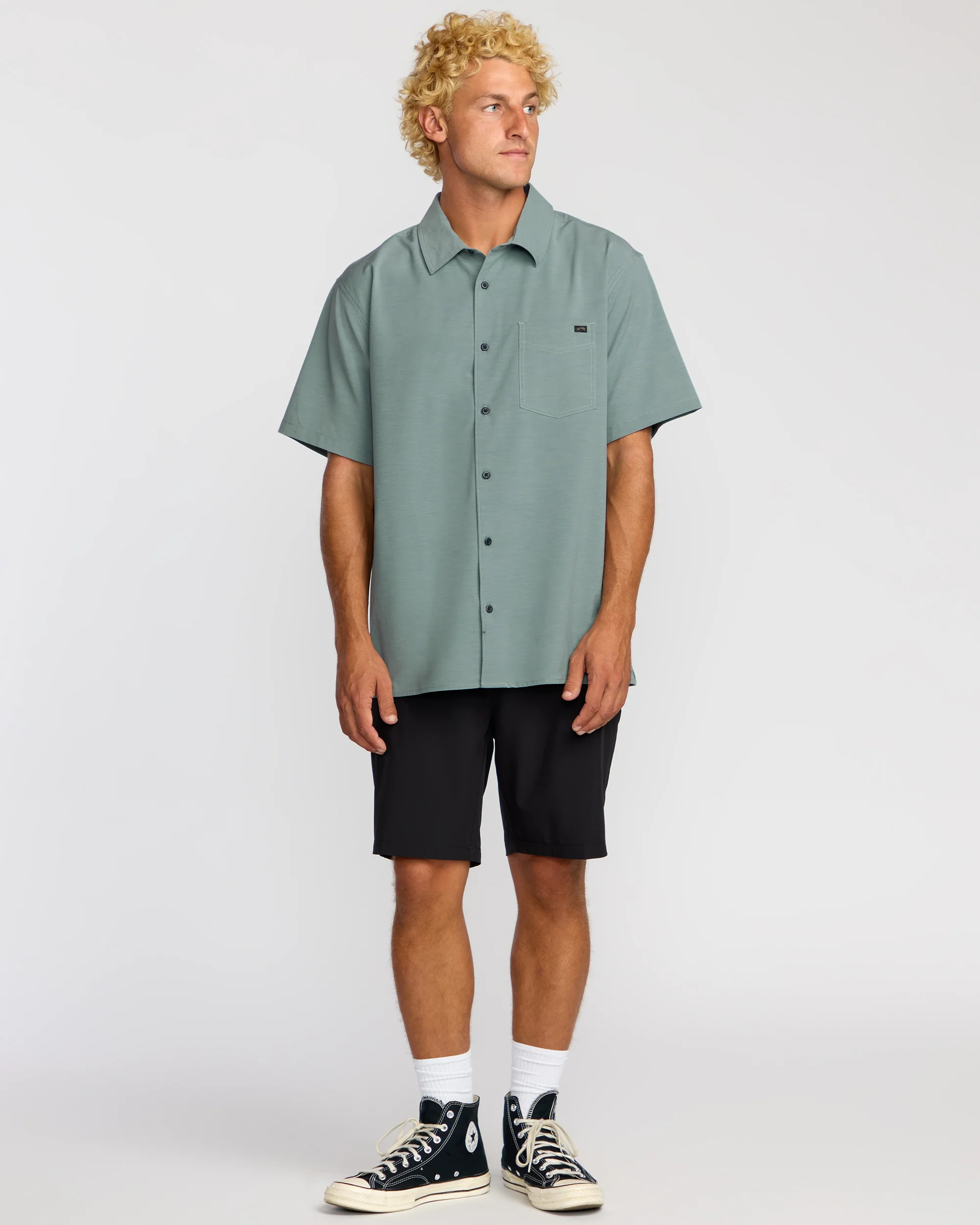 Surftrek Transit Short Sleeve Shirt - Sea Blue - Image 3