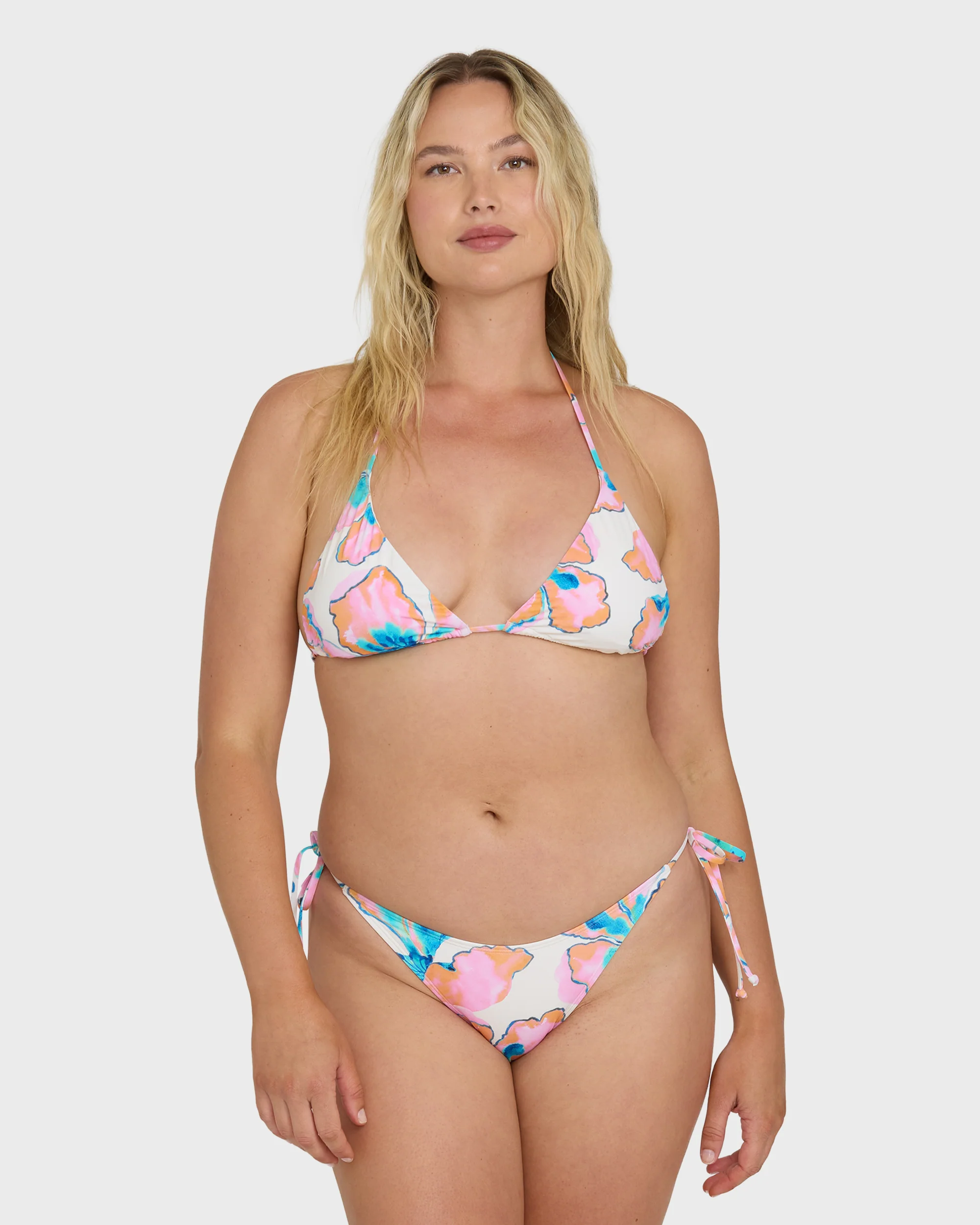 Sweet Escape Tie-Side Skimpy Bikini Bottoms - Salt Crystal - Image 6