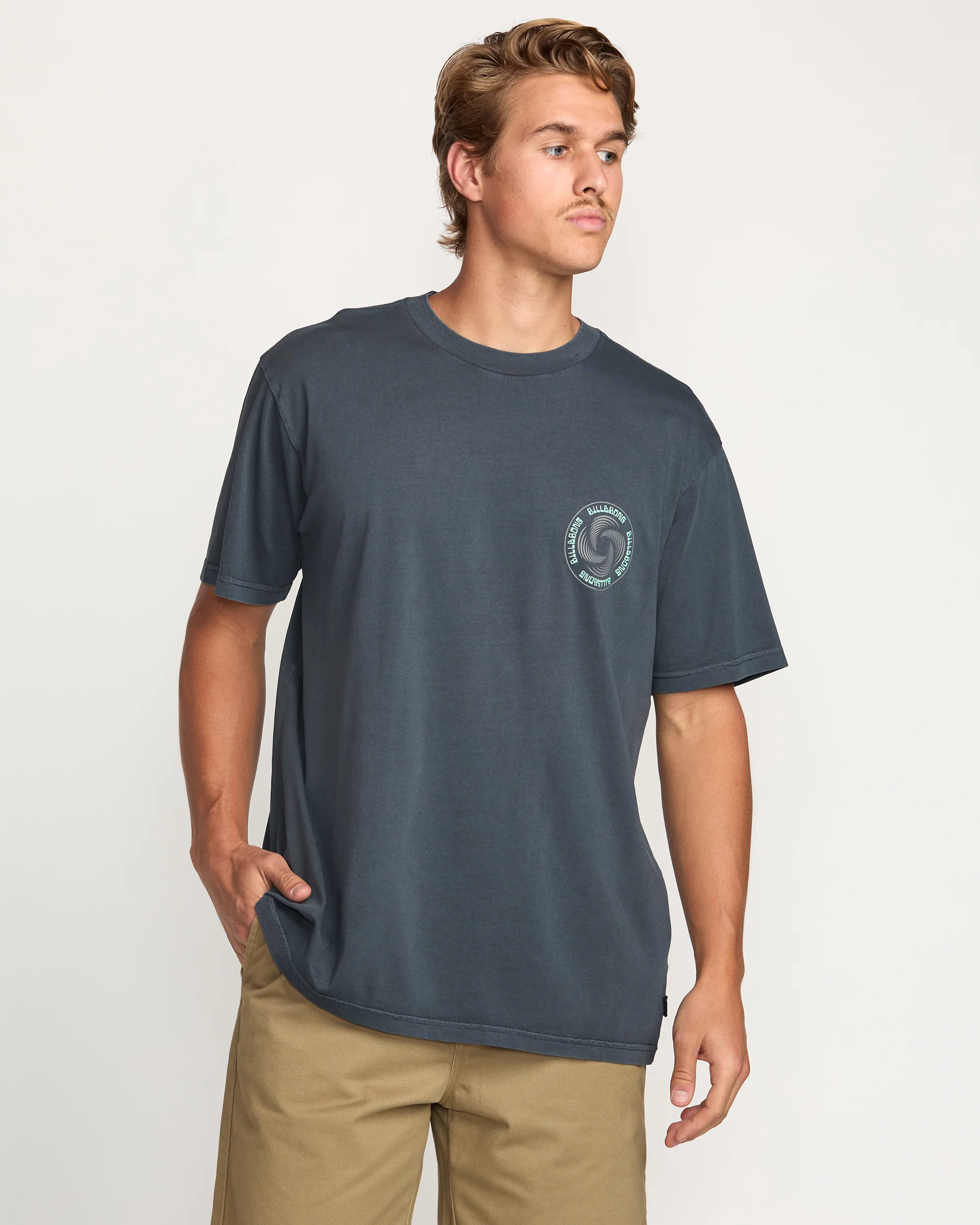Swivel Premium Wave Wash Tee - Aged Indigo - Image 2