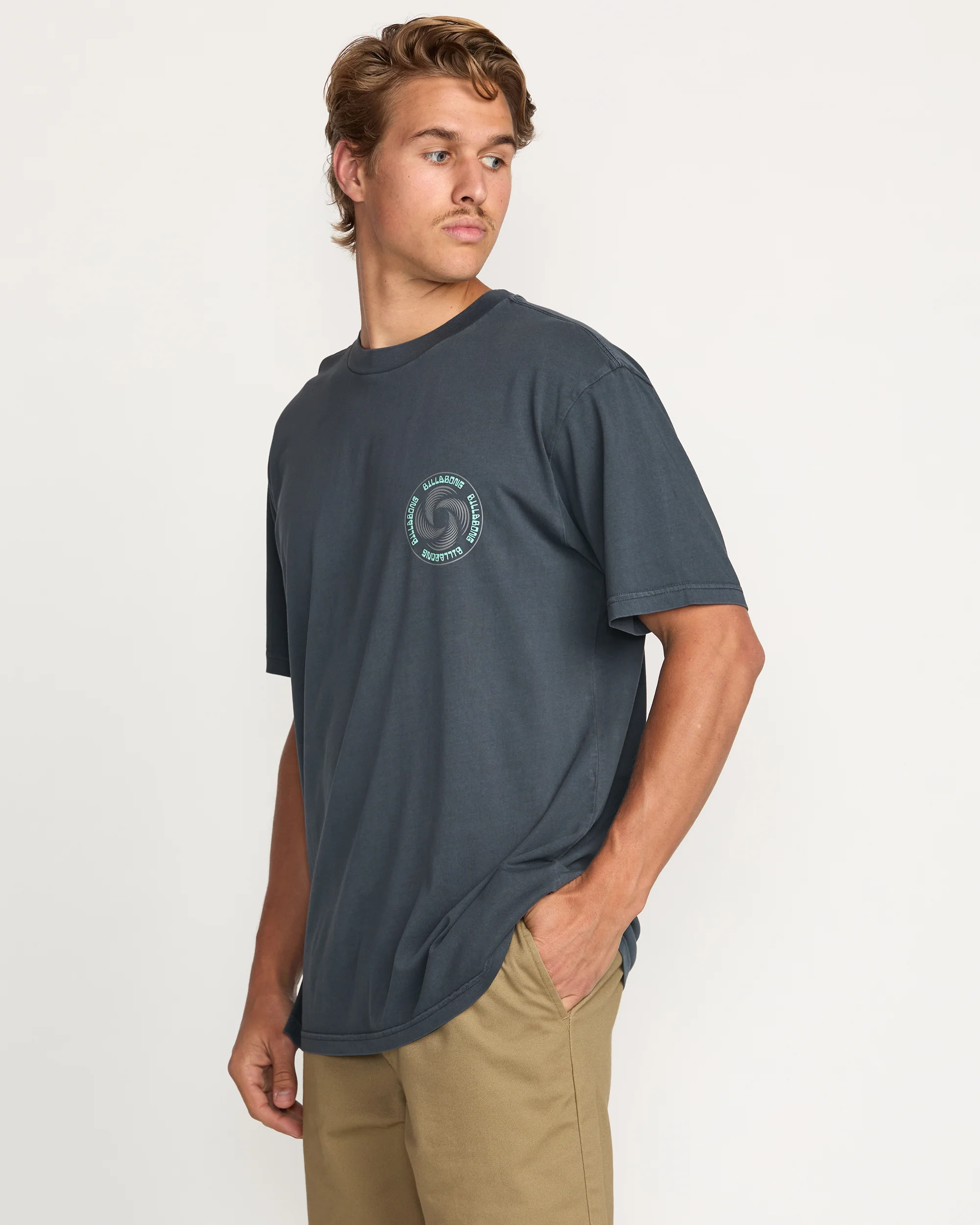 Swivel Premium Wave Wash Tee - Aged Indigo - Image 4