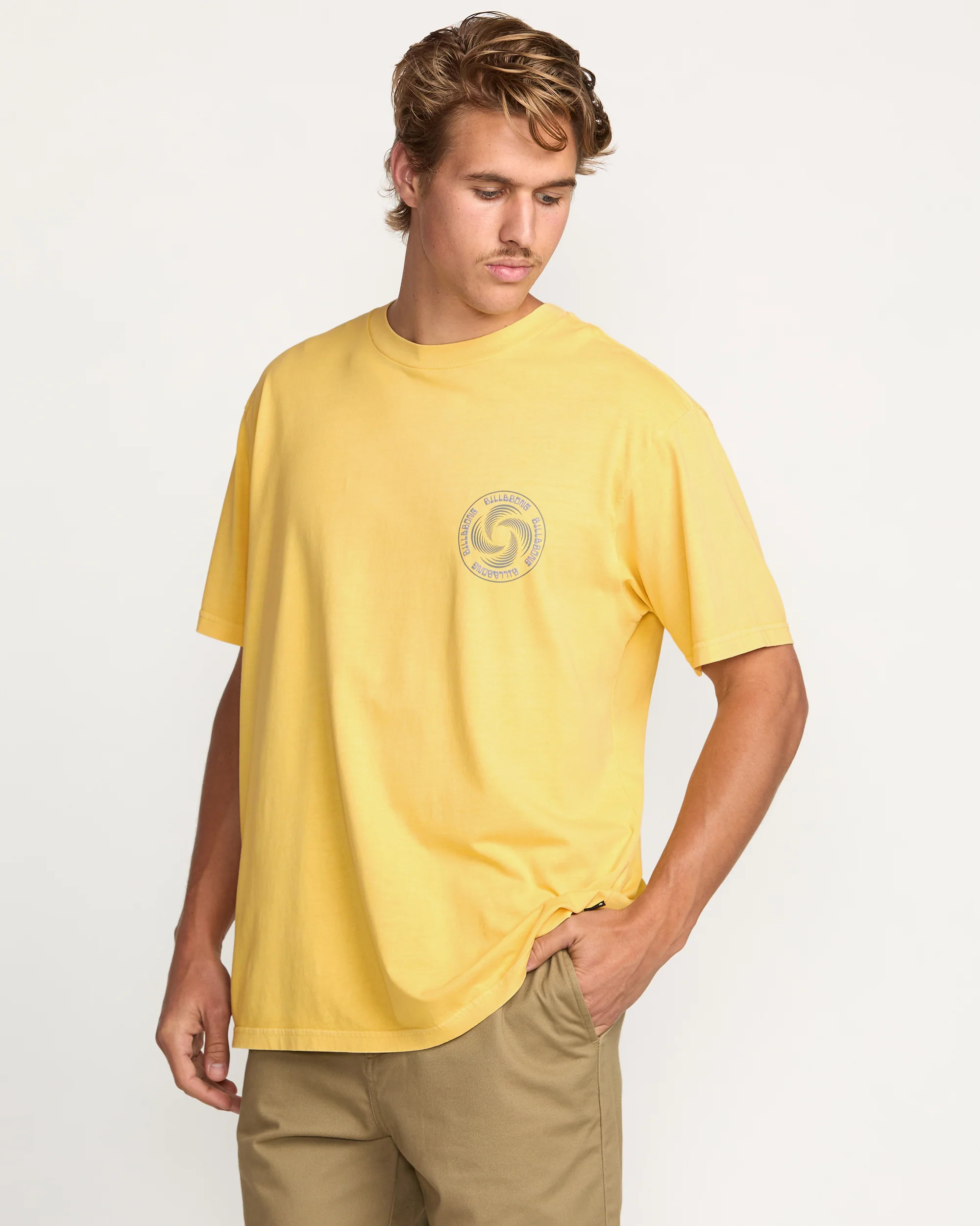Swivel Premium Wave Wash Tee - Lemon - Image 6