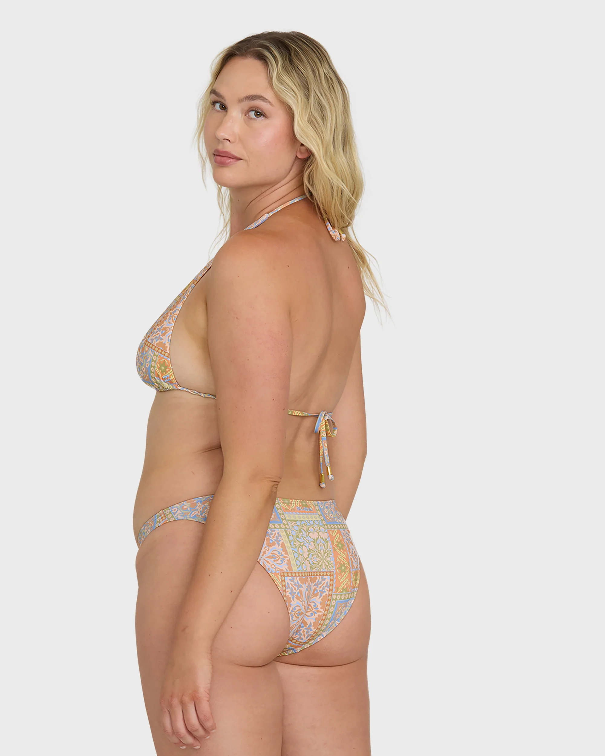Take It Back Tropic Medium Bikini Bottom - Twilight Blue - Image 9