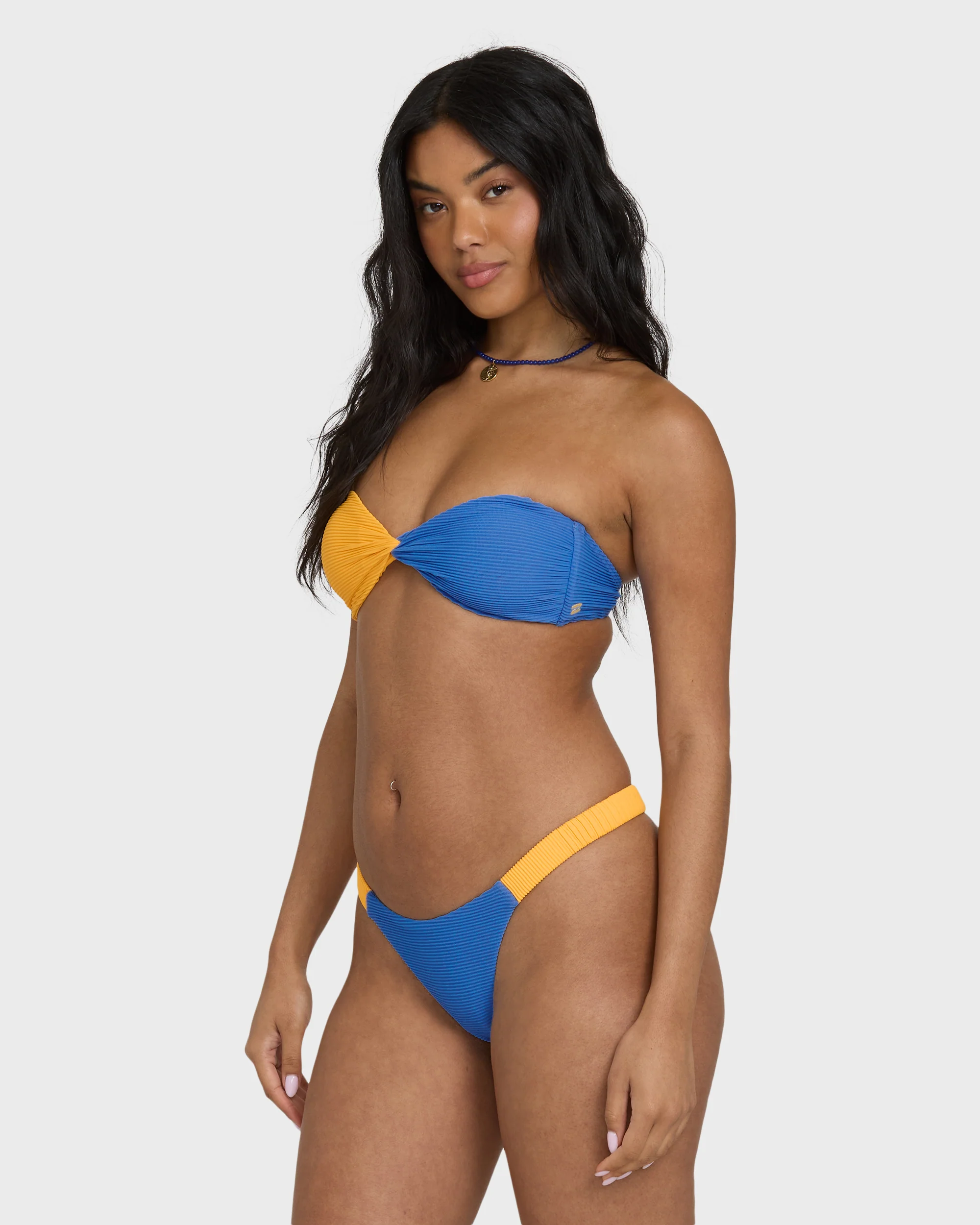 Tanlines Twist Bandeau Bikini Top - True Blue - Image 3