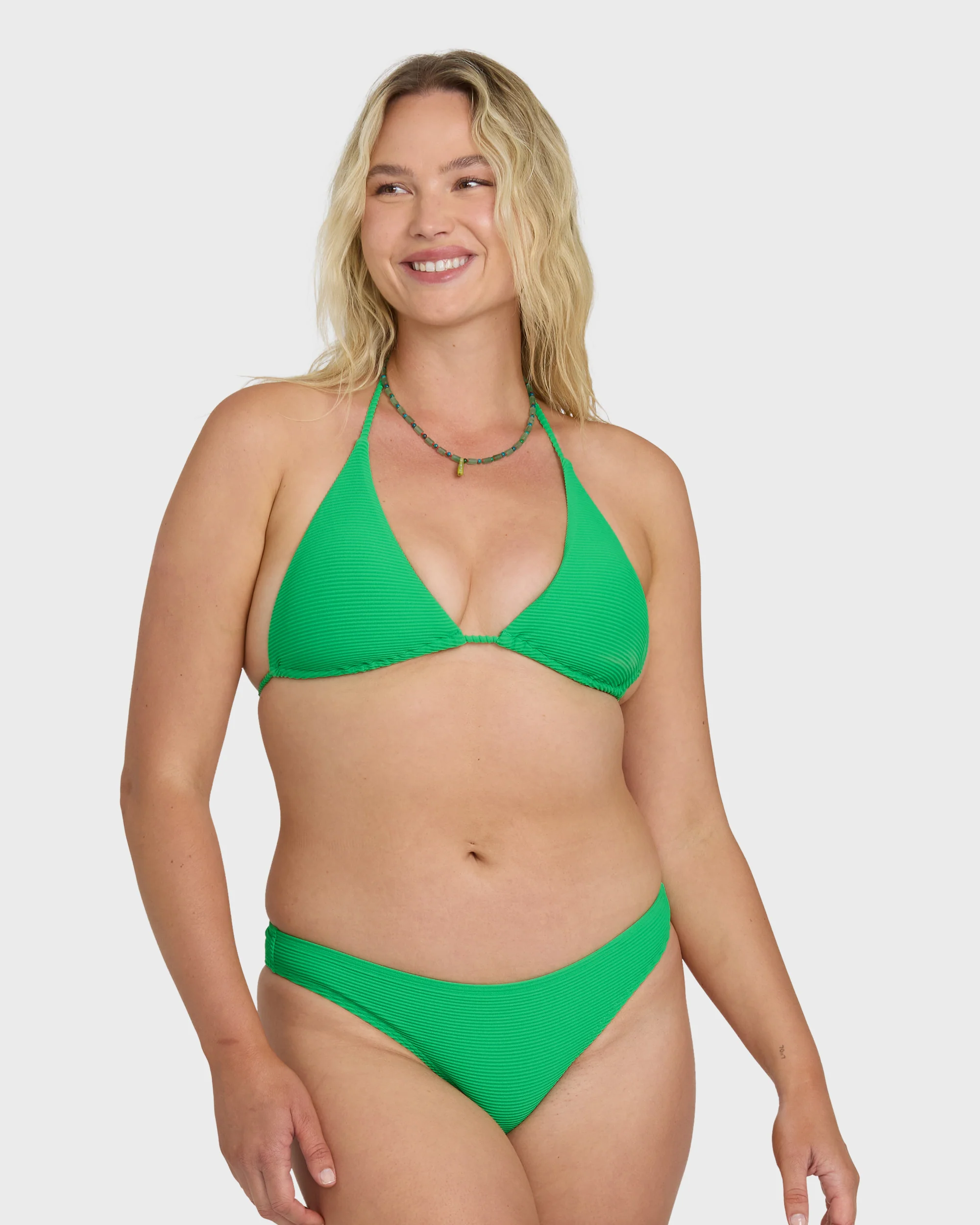 Tanlines Cocoa Skimpy Bikini Bottom - Summer Green - Image 9