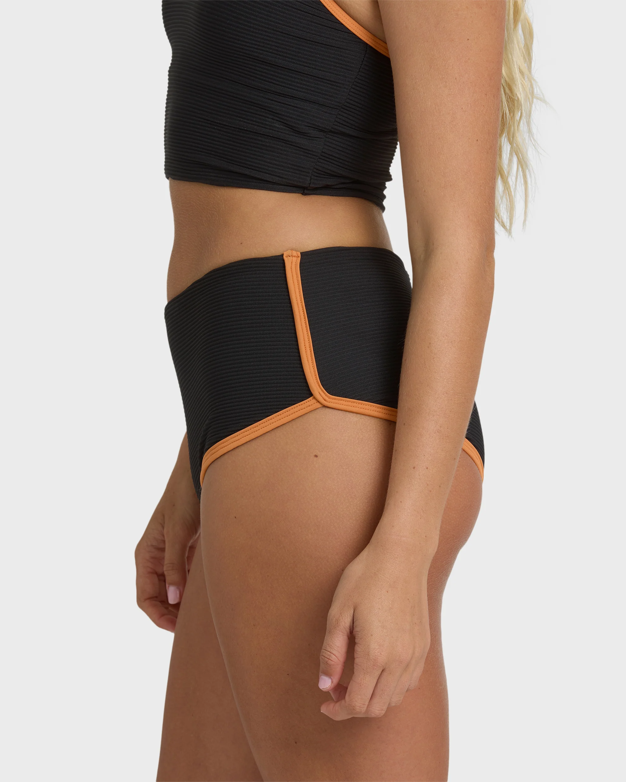 Tanlines Surf Short Surf Short Bikini Bottom - Black - Image 6