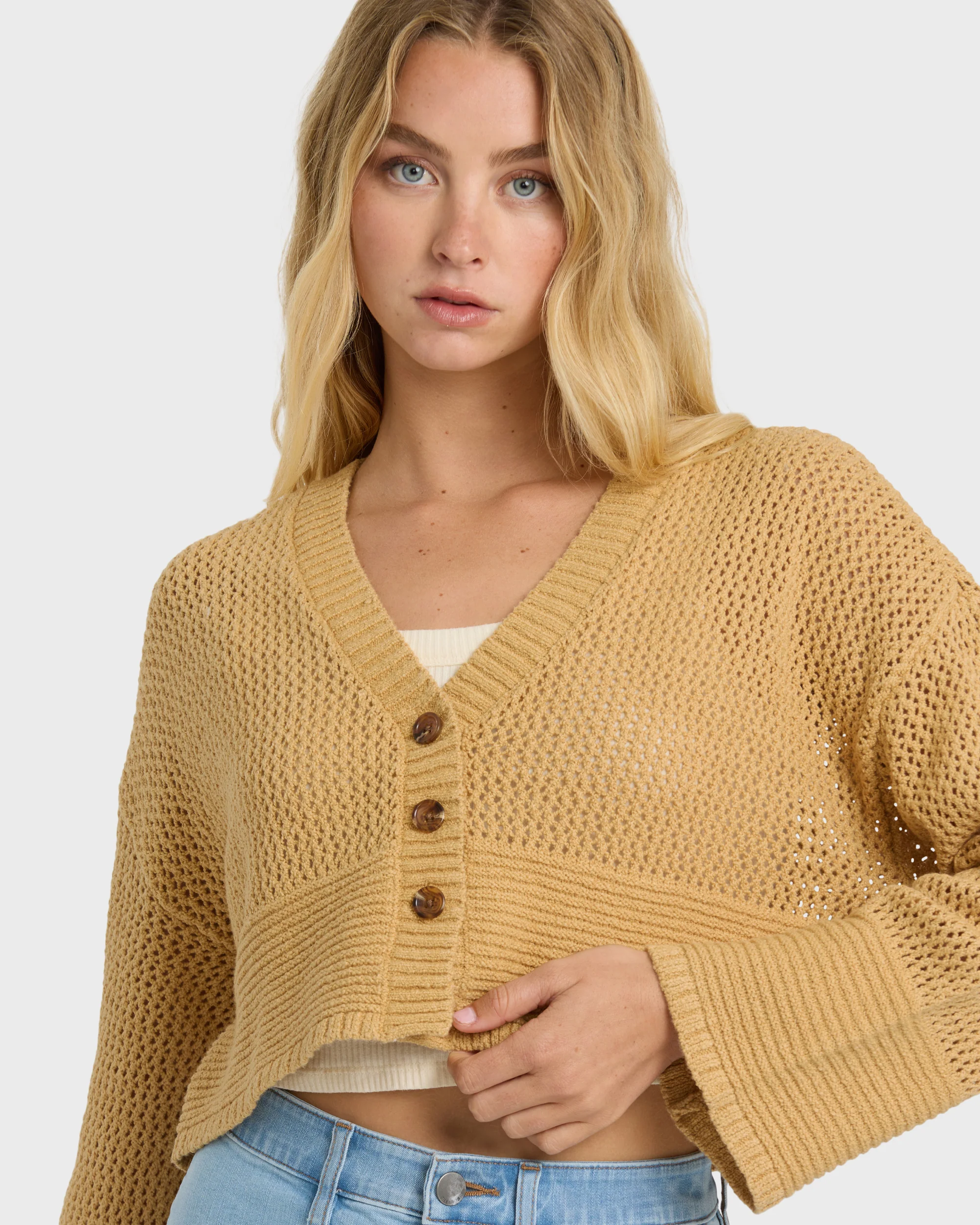 Tavi Cardigan - Sand - Image 2