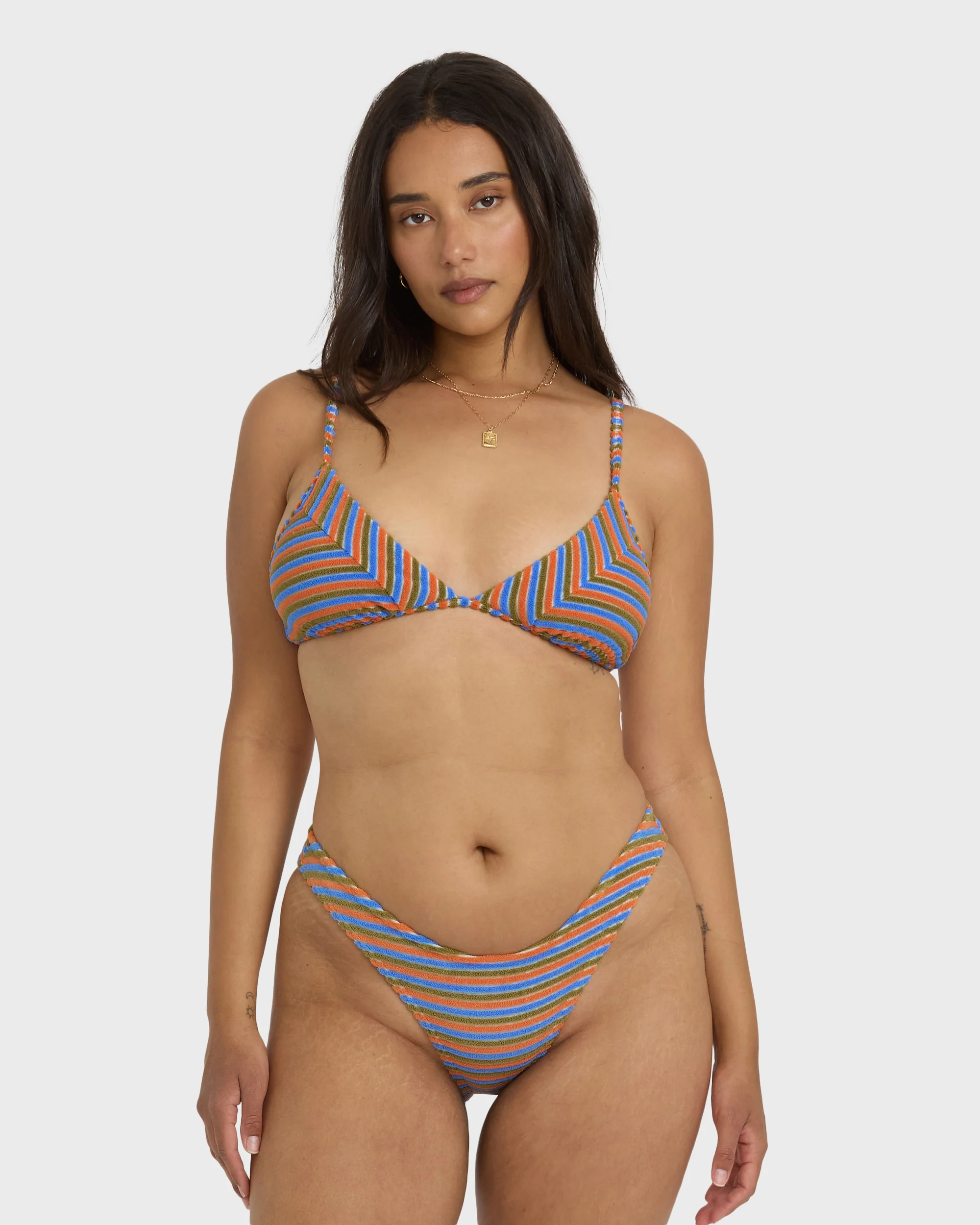 Tides Terry Charlie Fixed Triangle Bikini Top - Multi - Image 5