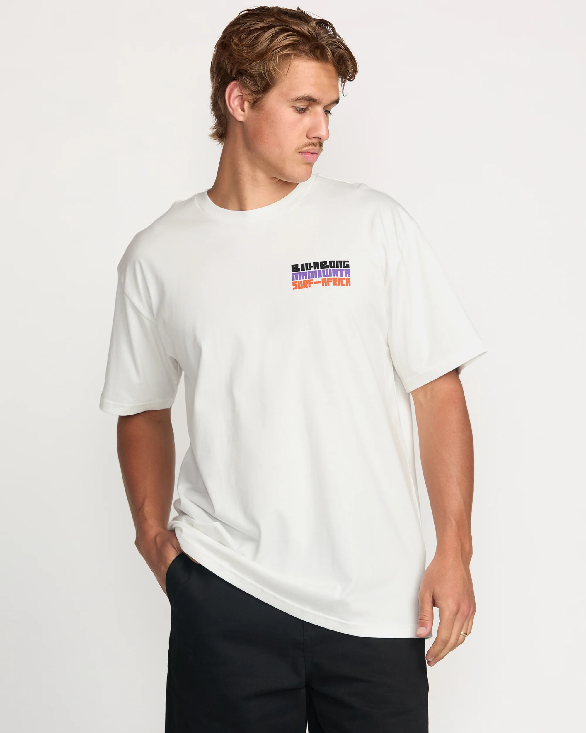 Billabong x Mami Wata Time Before Memory Regular Tee - Off White - Image 3
