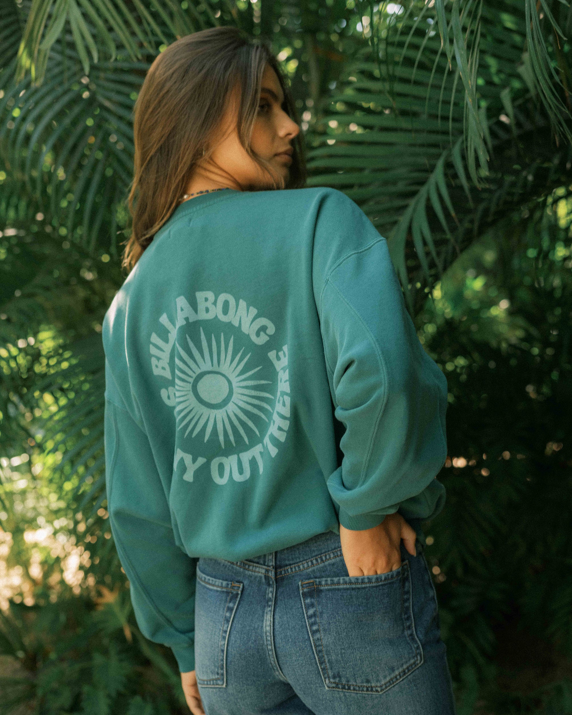 Time For Kendal Crewneck Sweatshirt - Evergreen - Image 2
